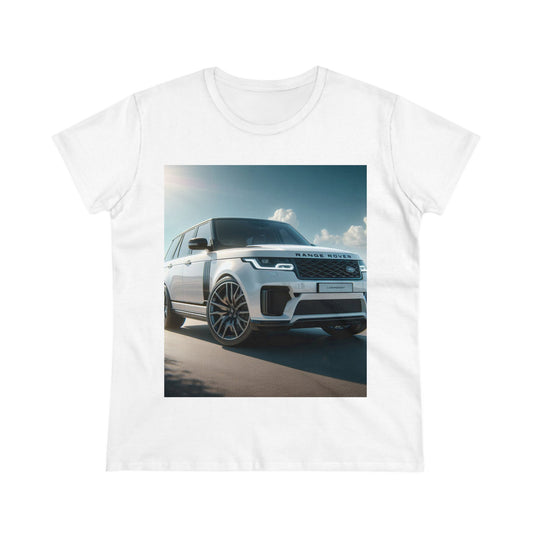 White Range Rover T-Shirt T-Shirt Printify White S