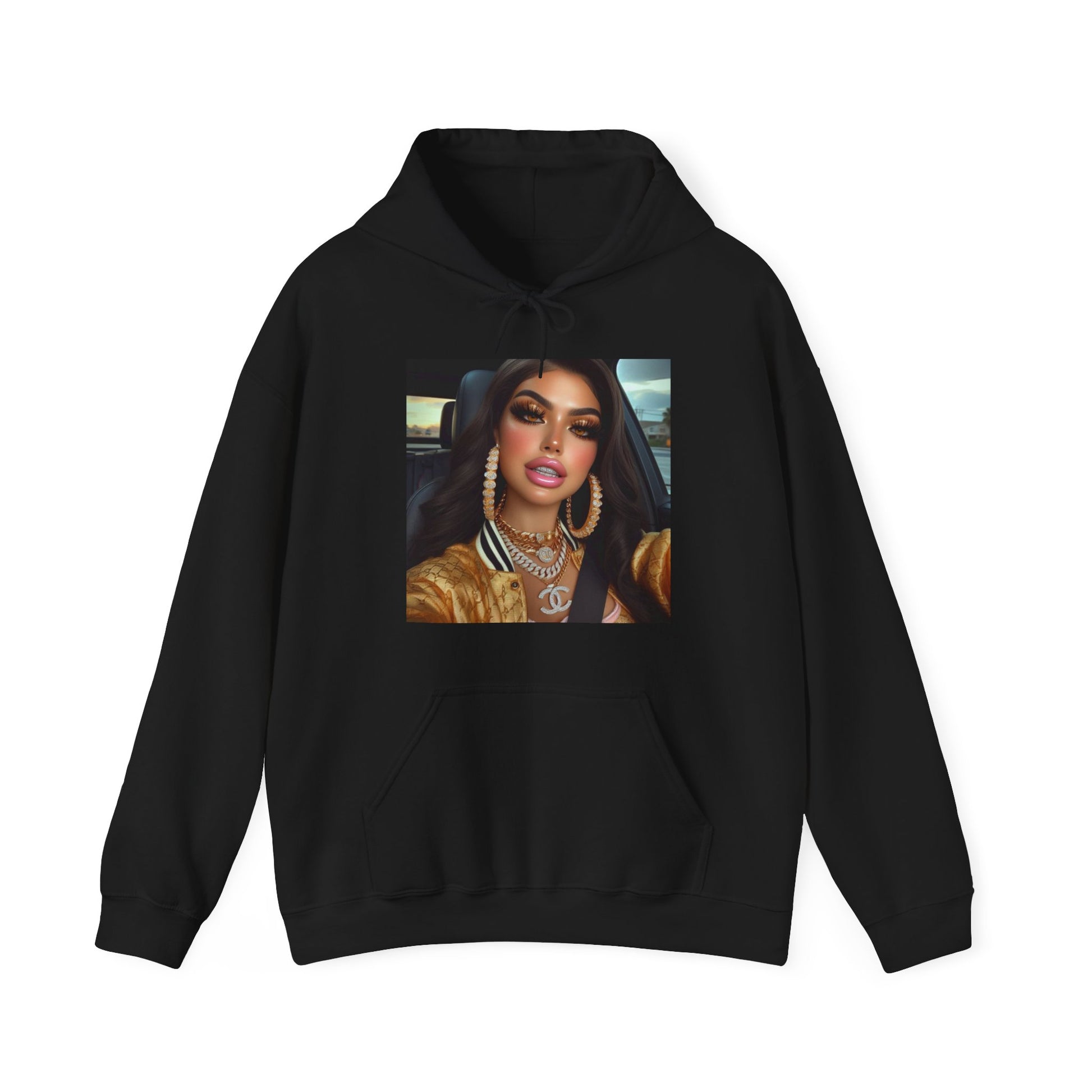 Car Beauty Hoodie Hoodie Printify Black S