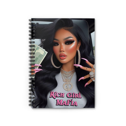 Rich Girl Mafia Spiral Notebook Paper products Printify One Size