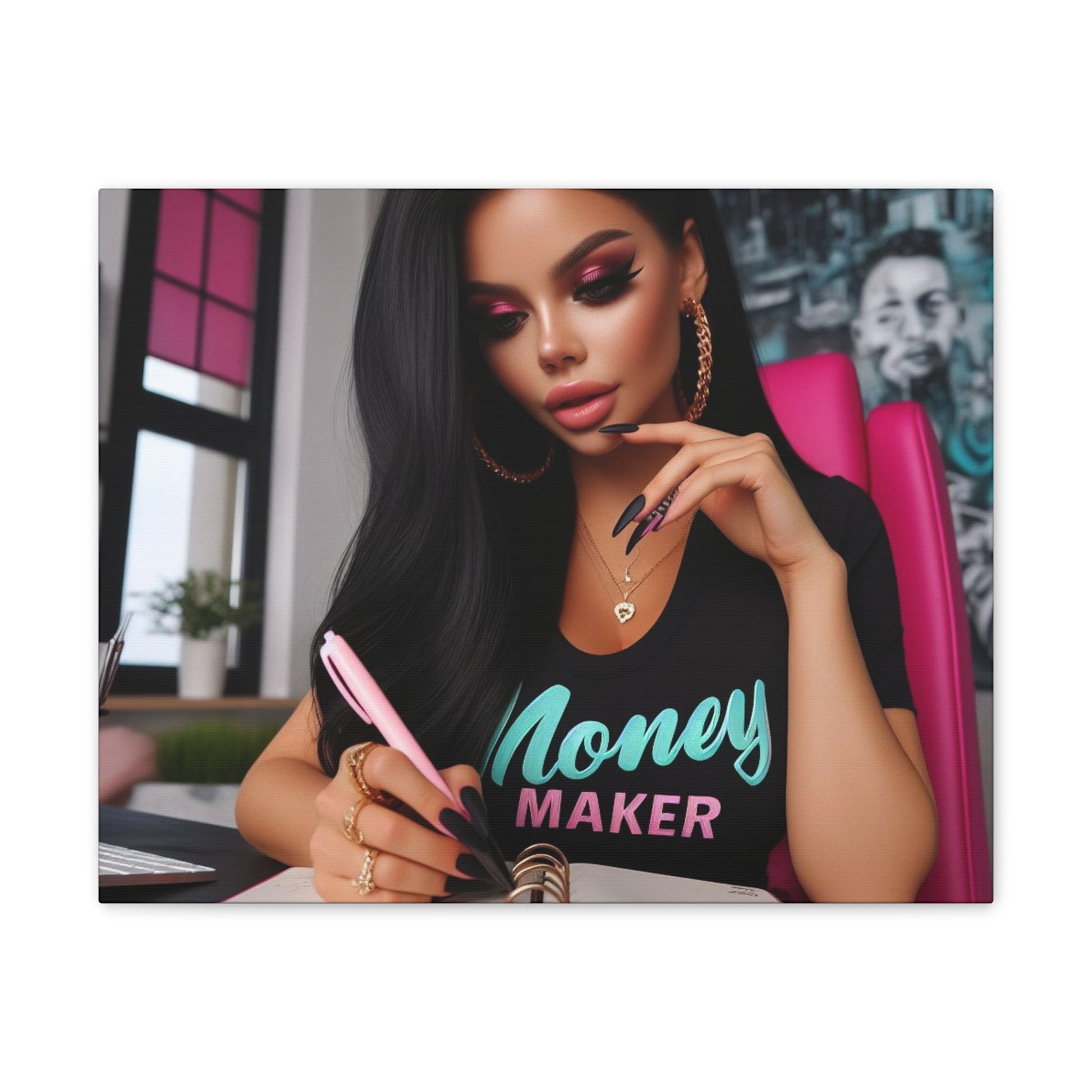 Money Maker Canvas Canvas Printify