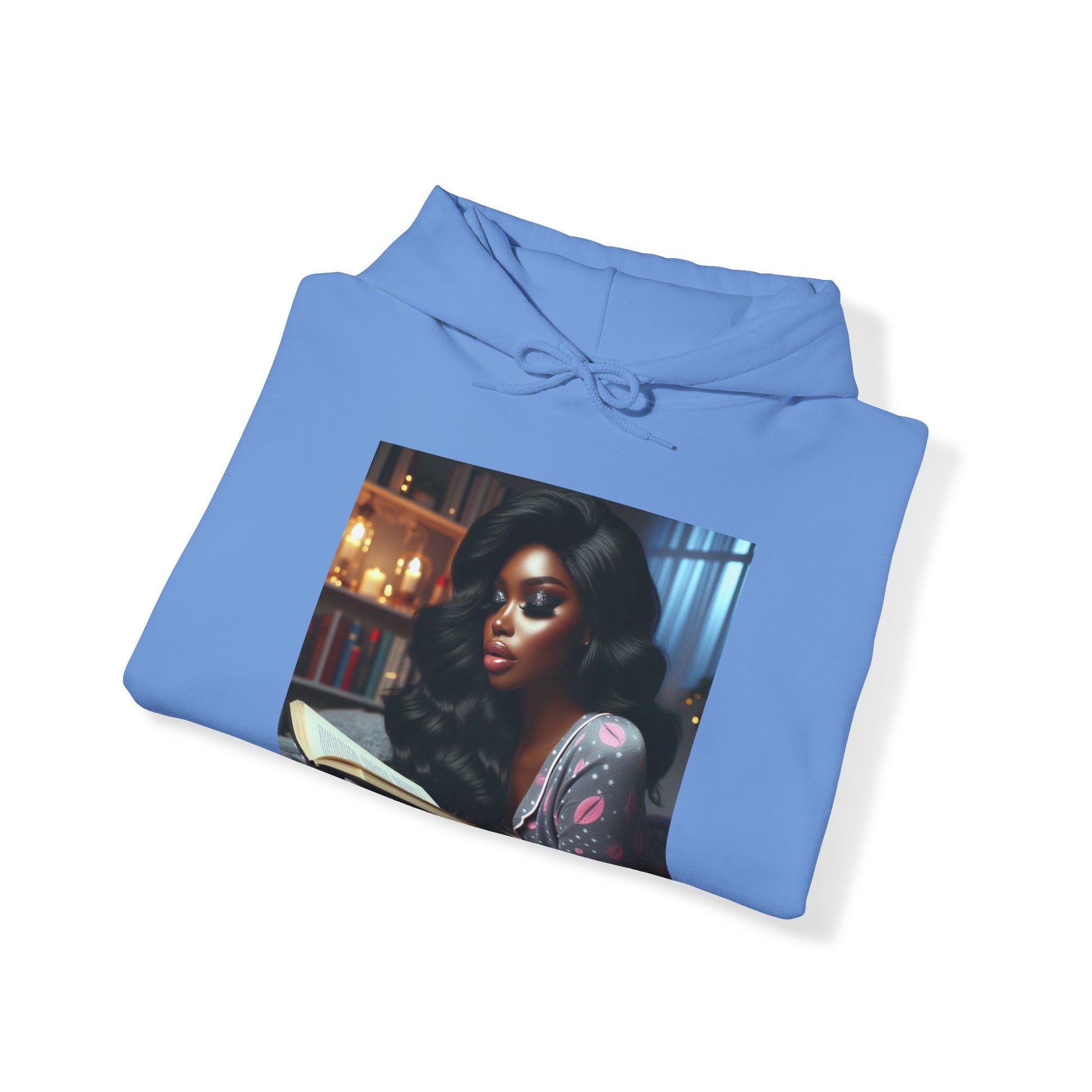 Late Night Book Hoodie Hoodie Printify