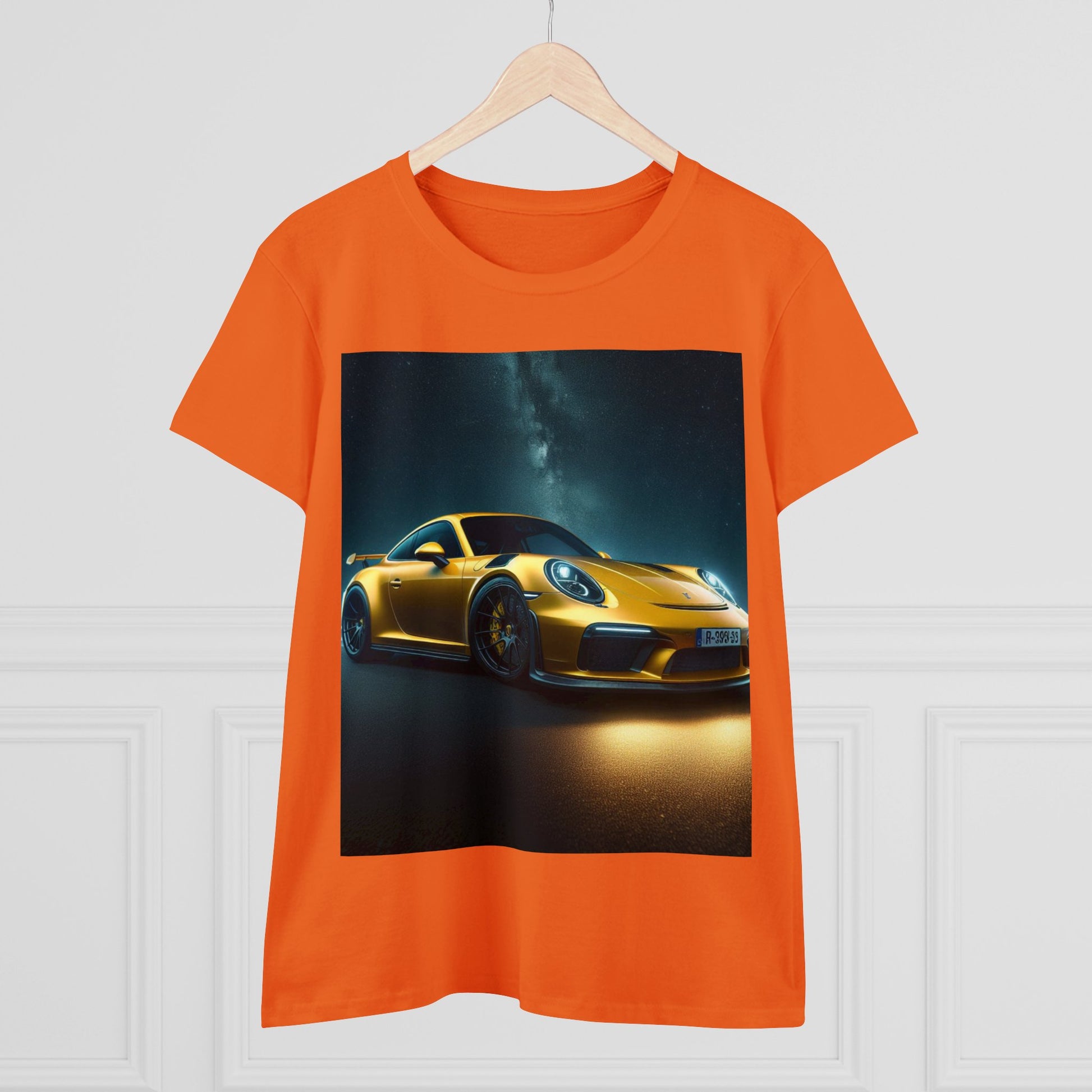 Yellow Porsche T-Shirt T-Shirt Printify
