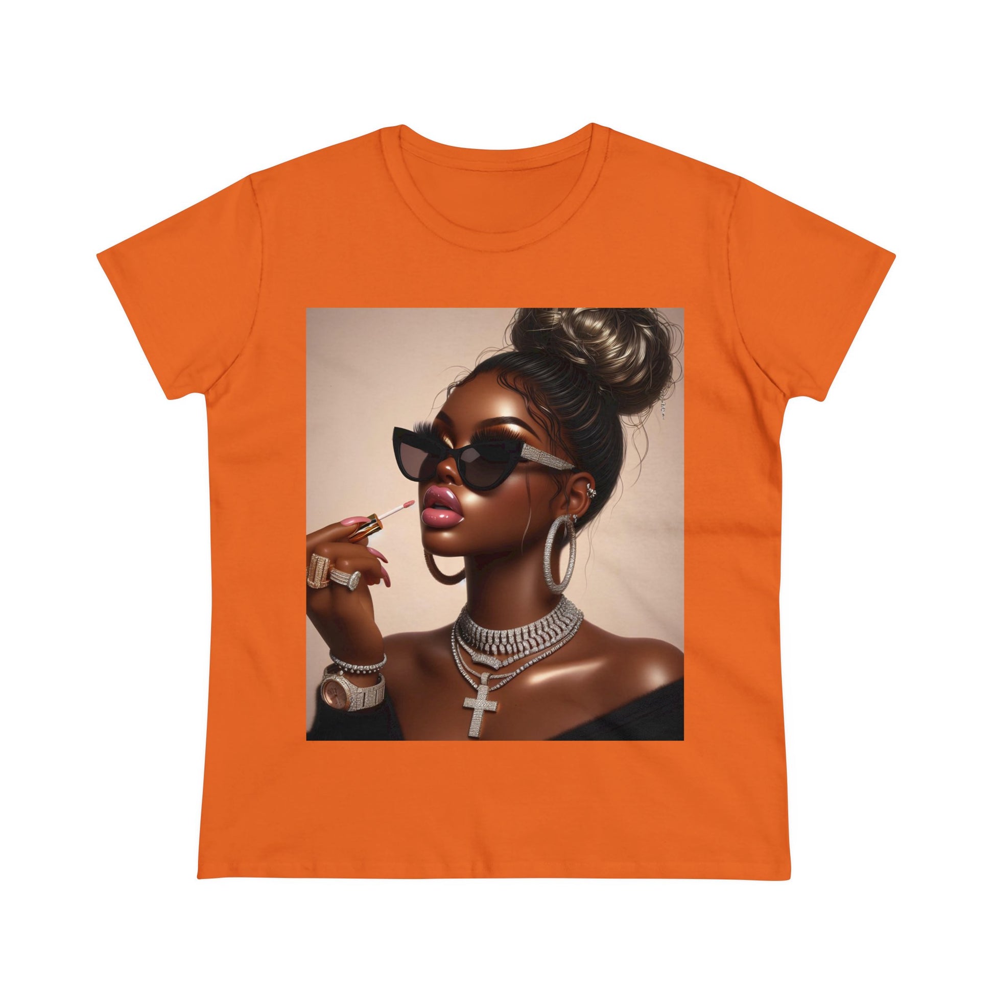 My Lip Gloss is Poppin T-Shirt T-Shirt Printify Orange S
