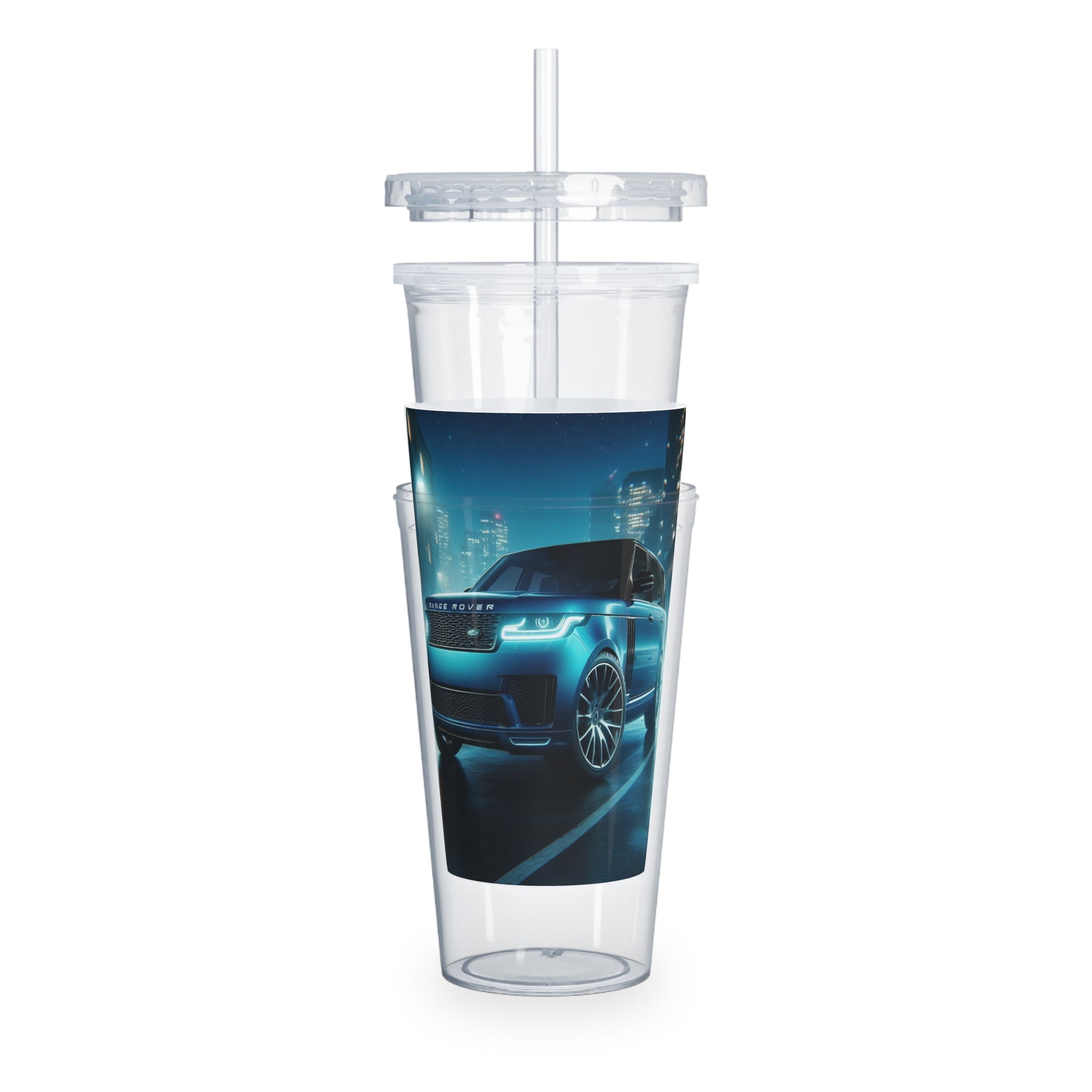 Blue Range Rover Tumbler with Straw Mug Printify