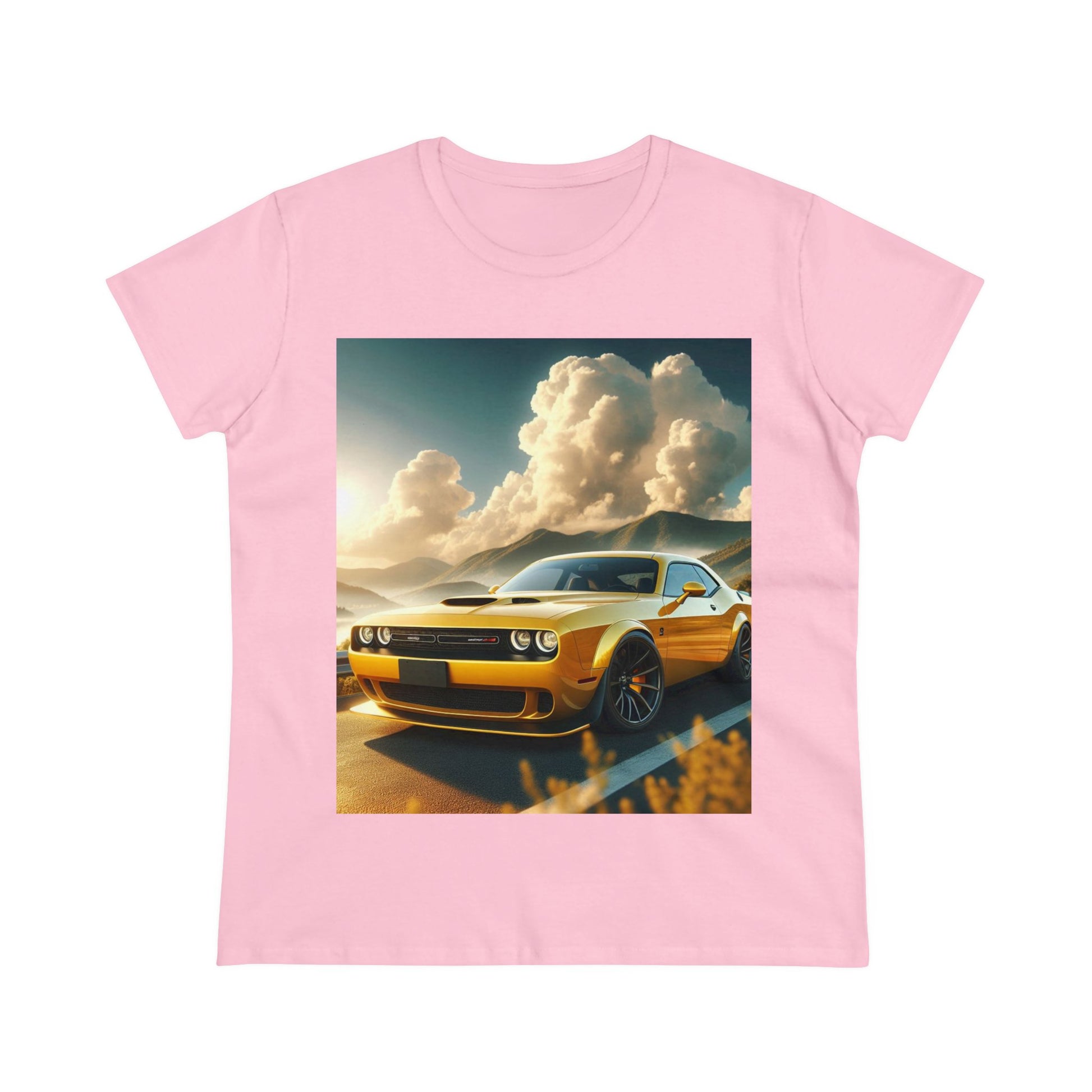 Yellow Challenger T-Shirt T-Shirt Printify Light Pink S