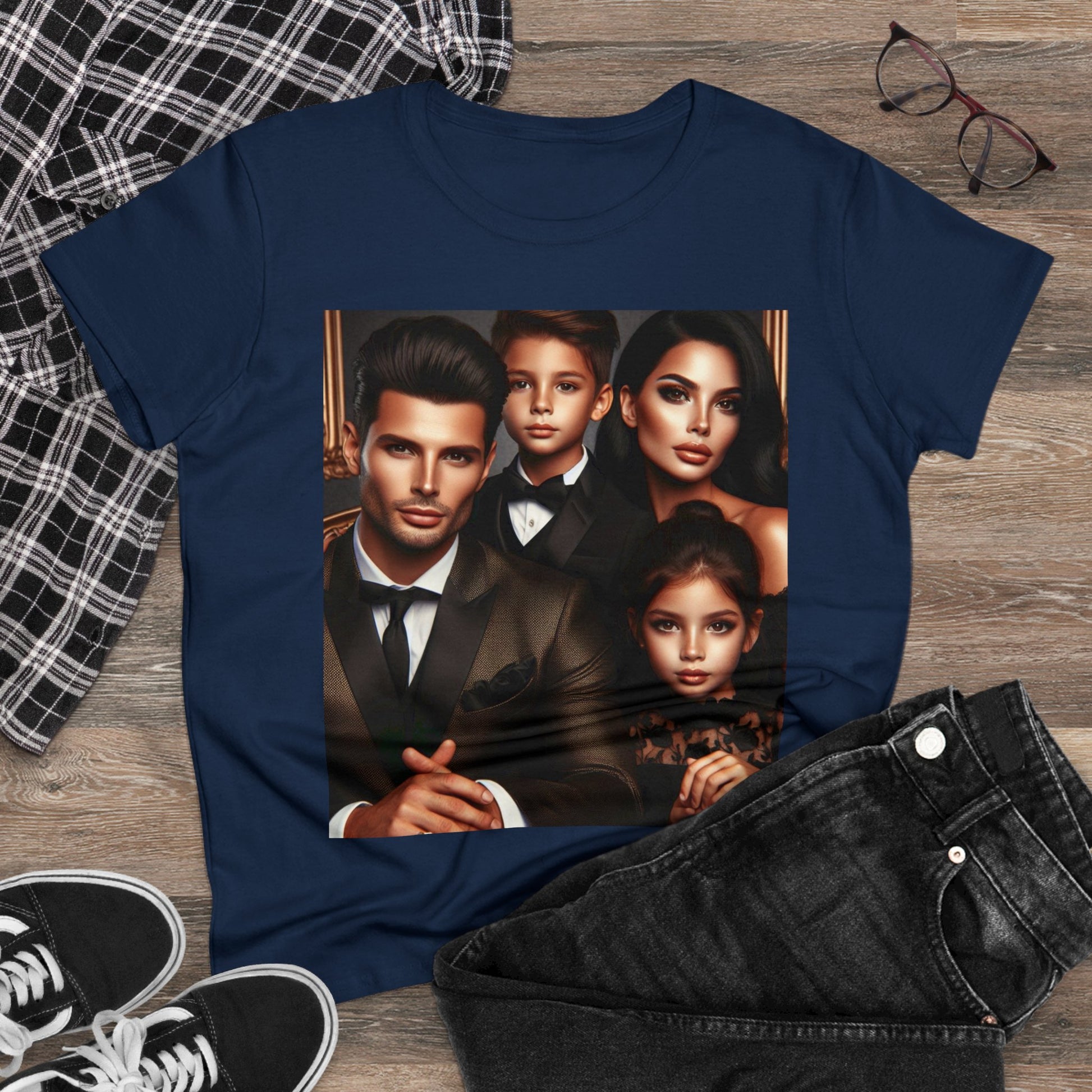 Family Portrait T-Shirt T-Shirt Printify