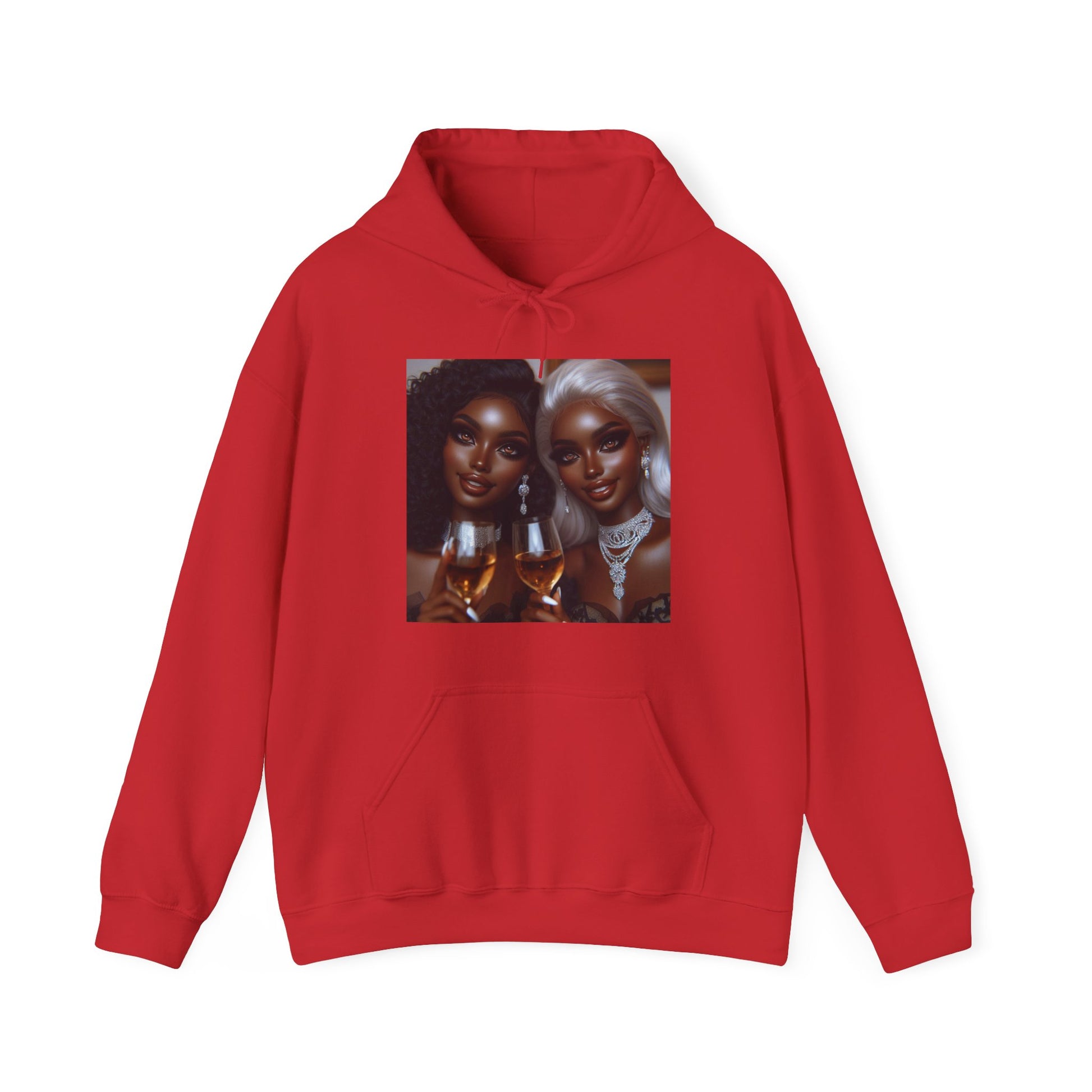 Cheers Hoodie Hoodie Printify Red S