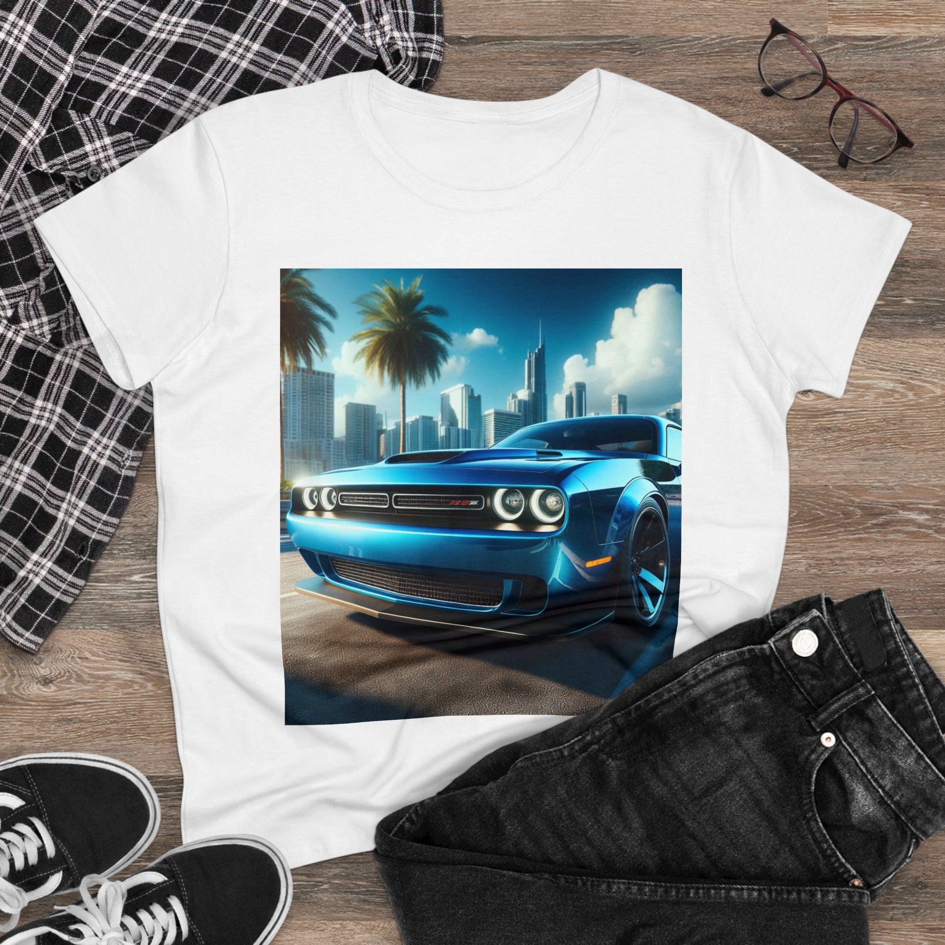 Blue Challenger T-Shirt T-Shirt Printify
