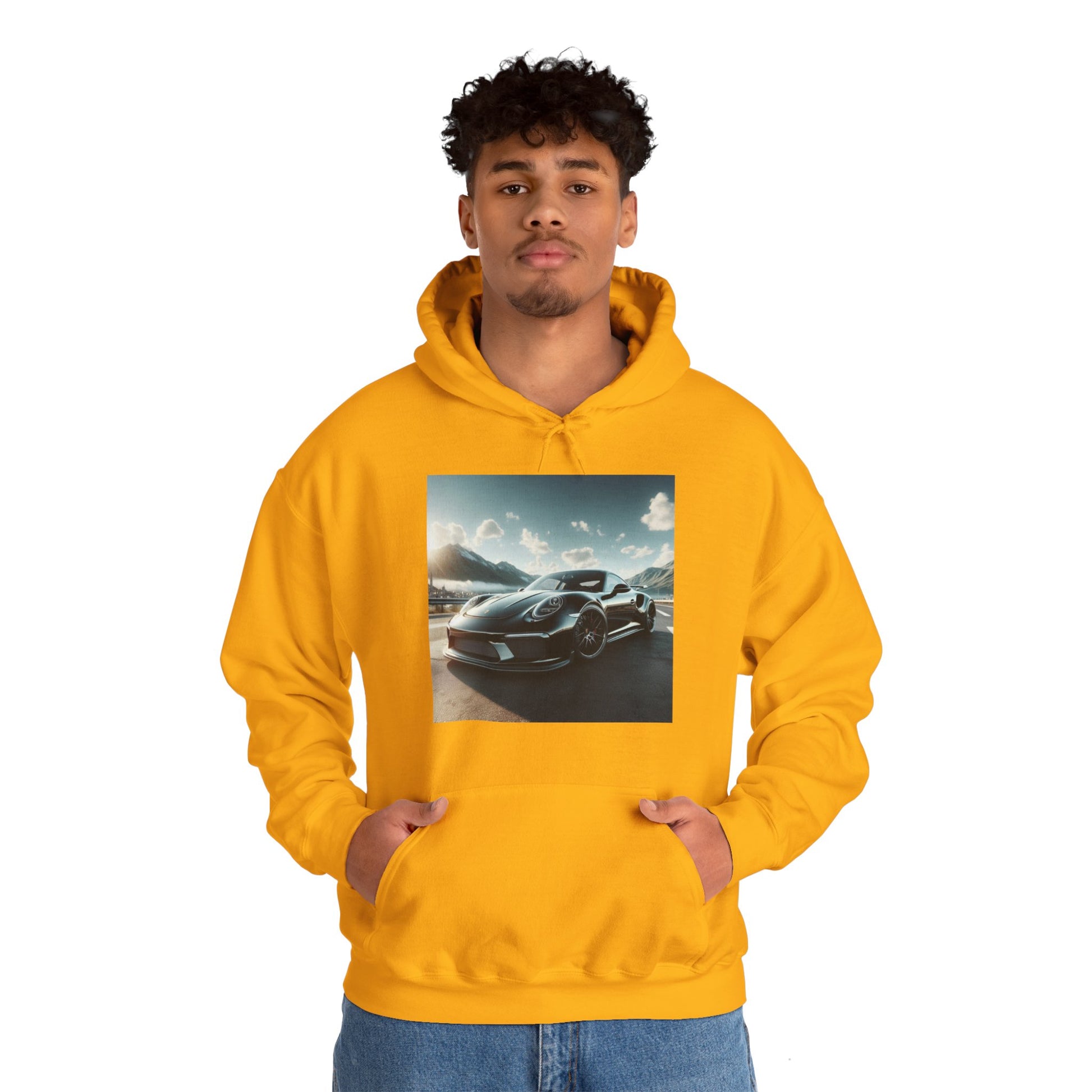 Black Porsche Hoodie Hoodie Printify