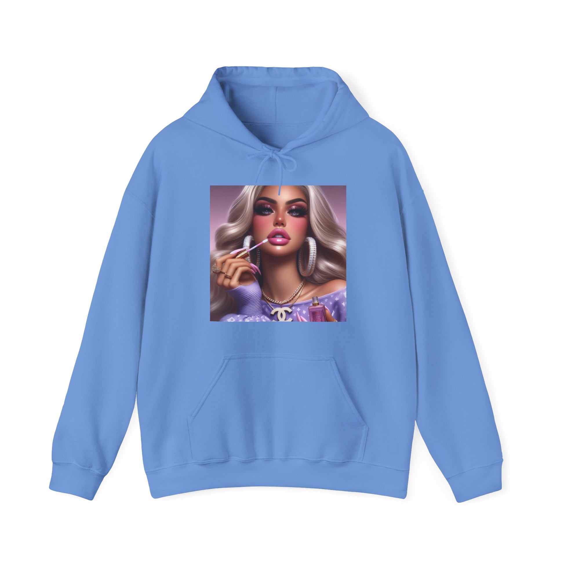 Gloss Up Hoodie Hoodie Printify Carolina Blue S