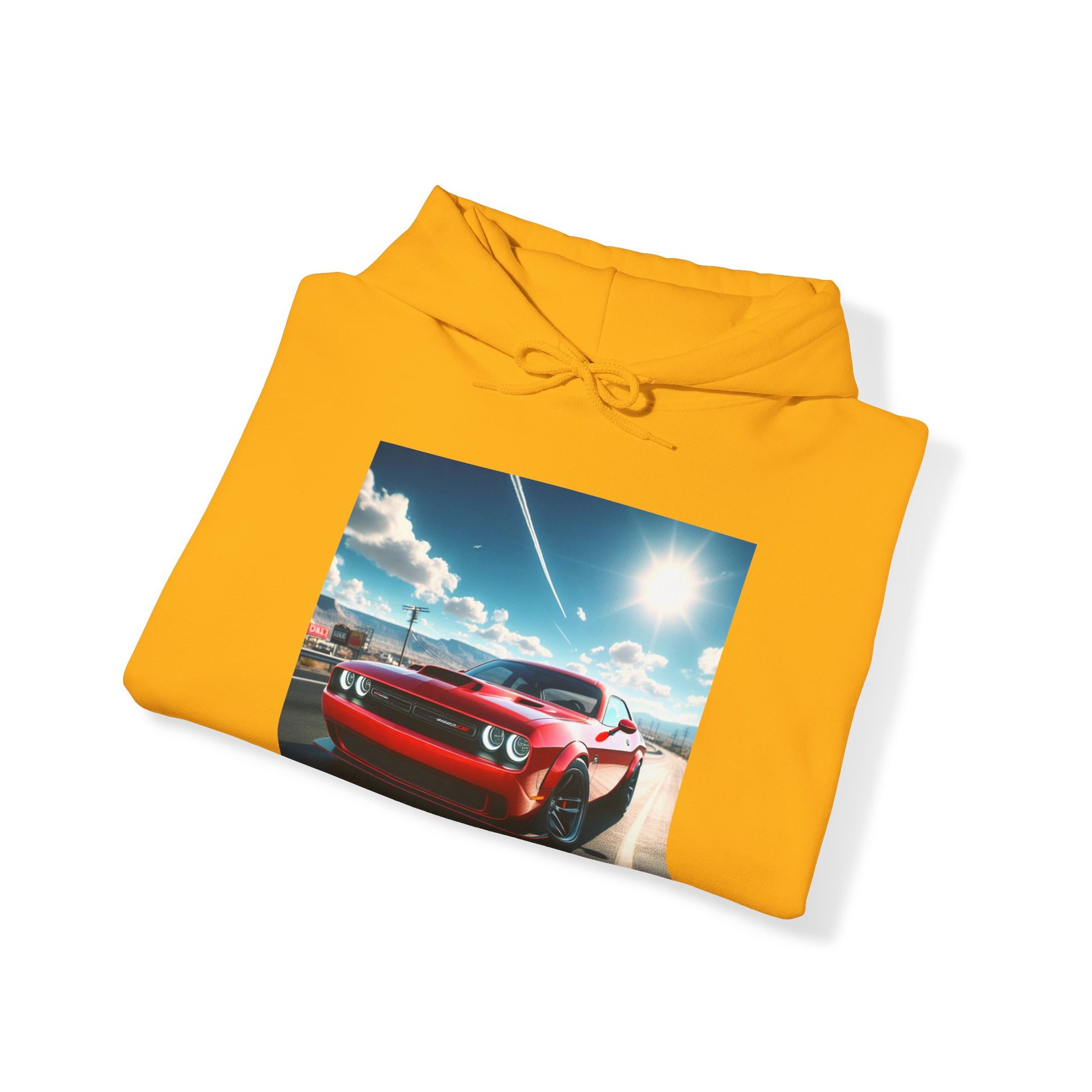 Red Challenger Hoodie Hoodie Printify