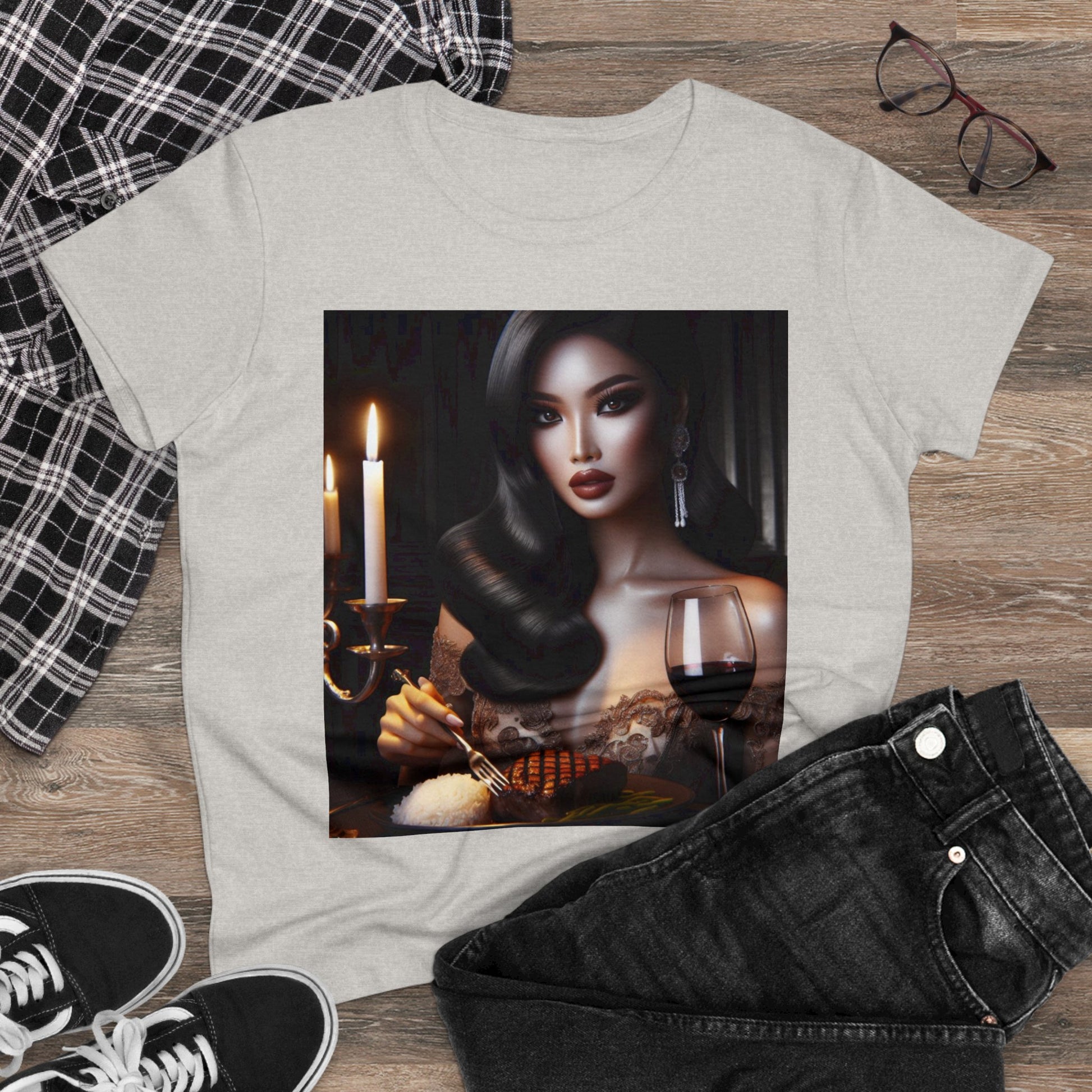 Elegant Meal T-Shirt T-Shirt Printify