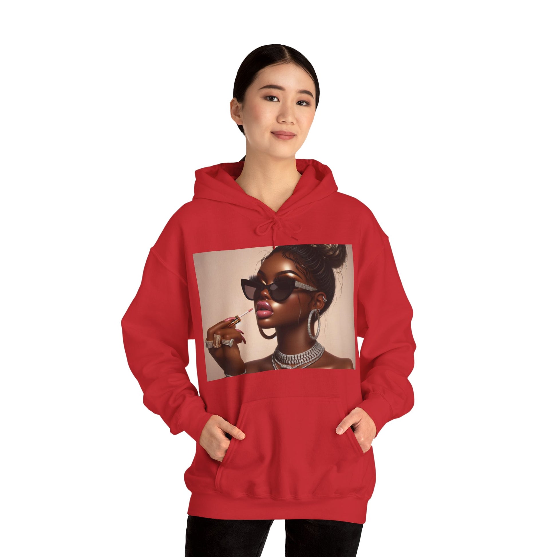 My Lip Gloss is Poppin Hoodie Hoodie Printify