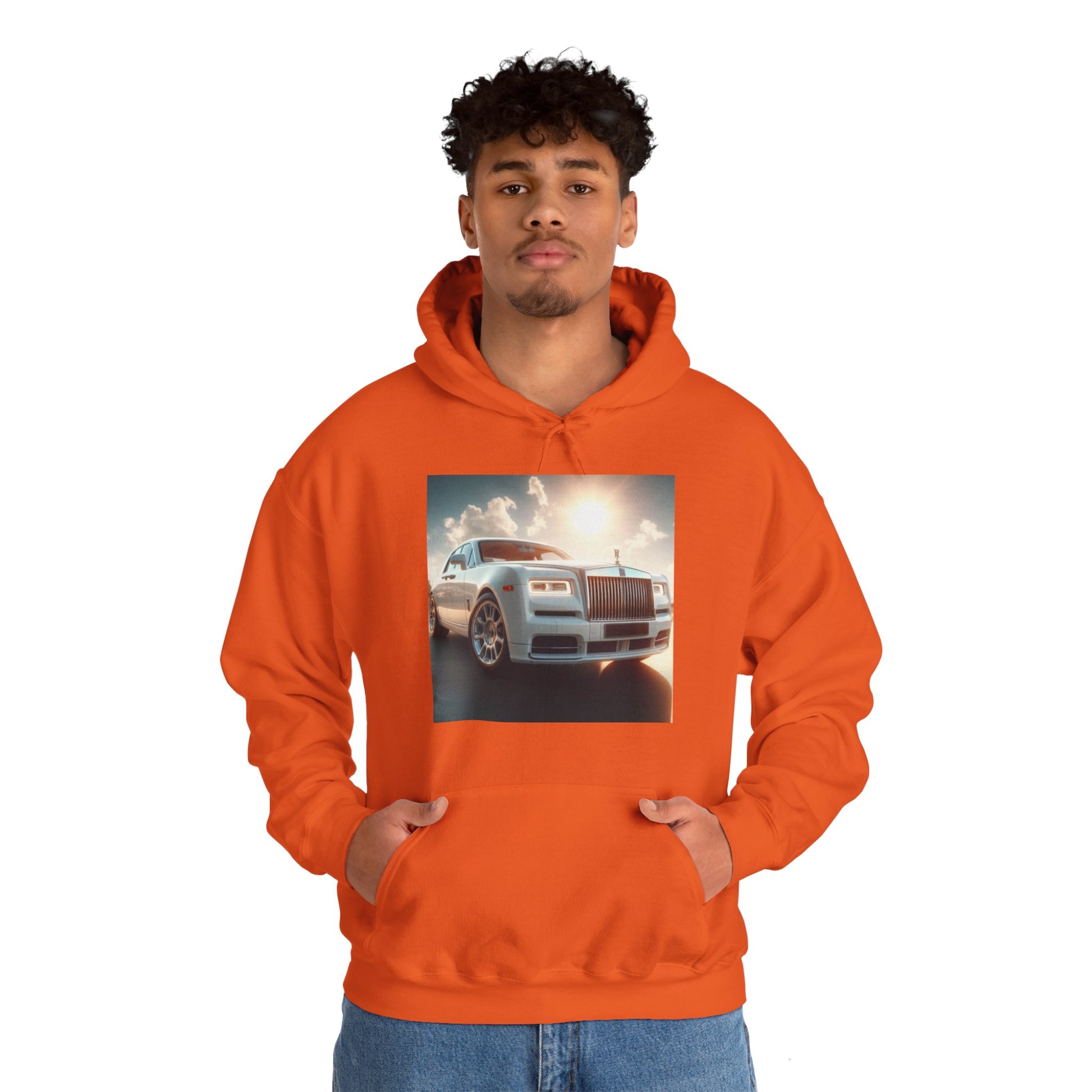 White Rolls Royce Hoodie Hoodie Printify
