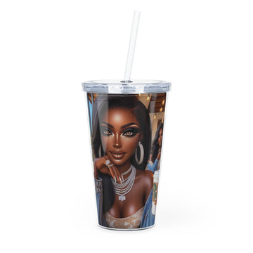 Coffee Beauty Tumbler with Straw Mug Printify 20oz Transparent