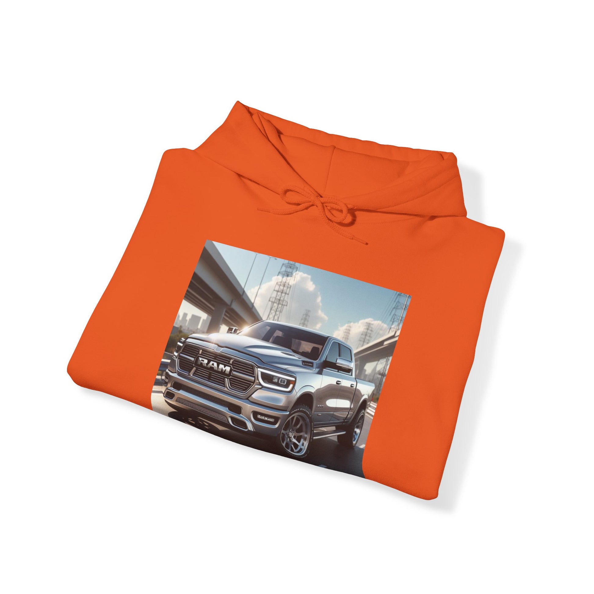 Silver Dodge Ram Hoodie Hoodie Printify