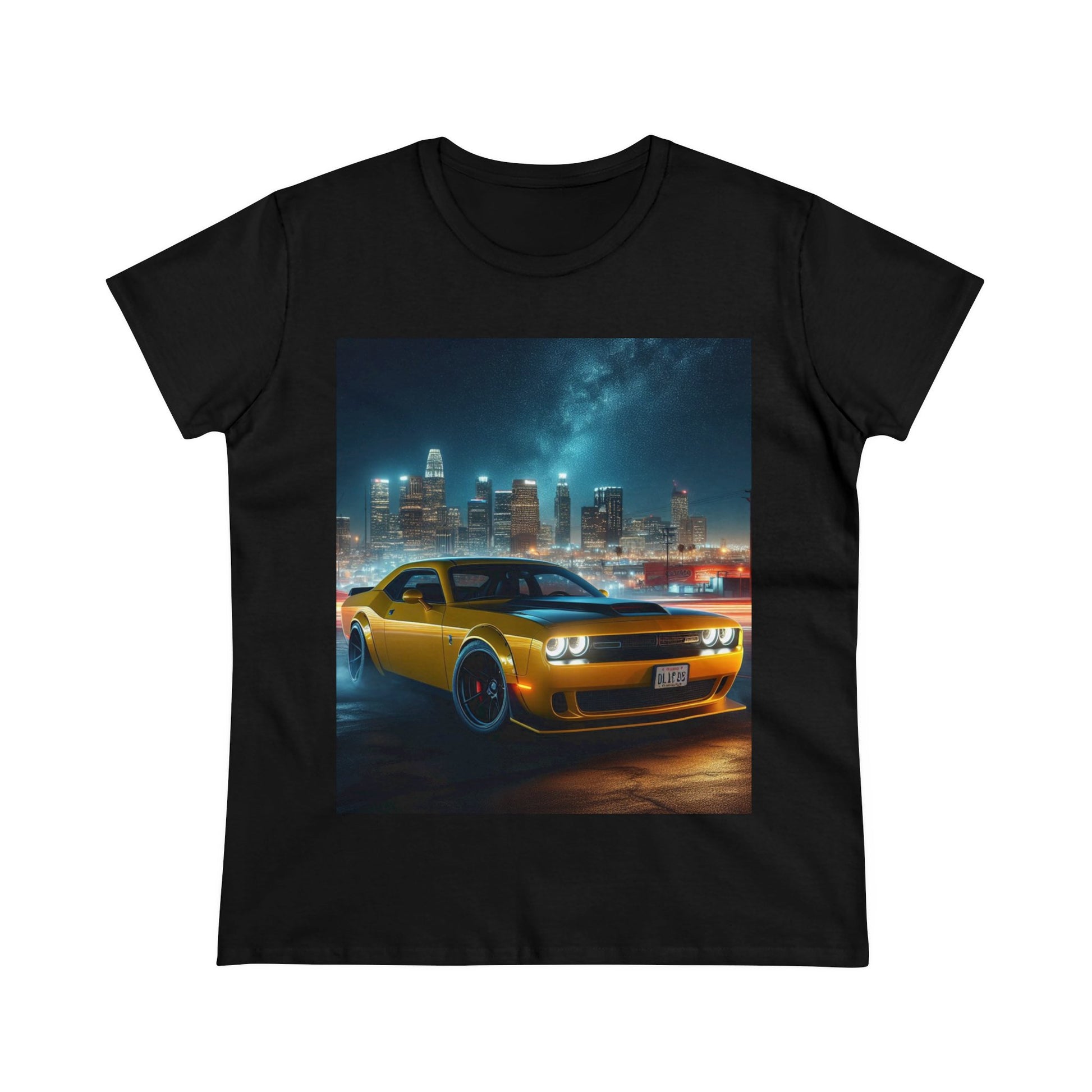Yellow Challenger T-Shirt T-Shirt Printify Black S