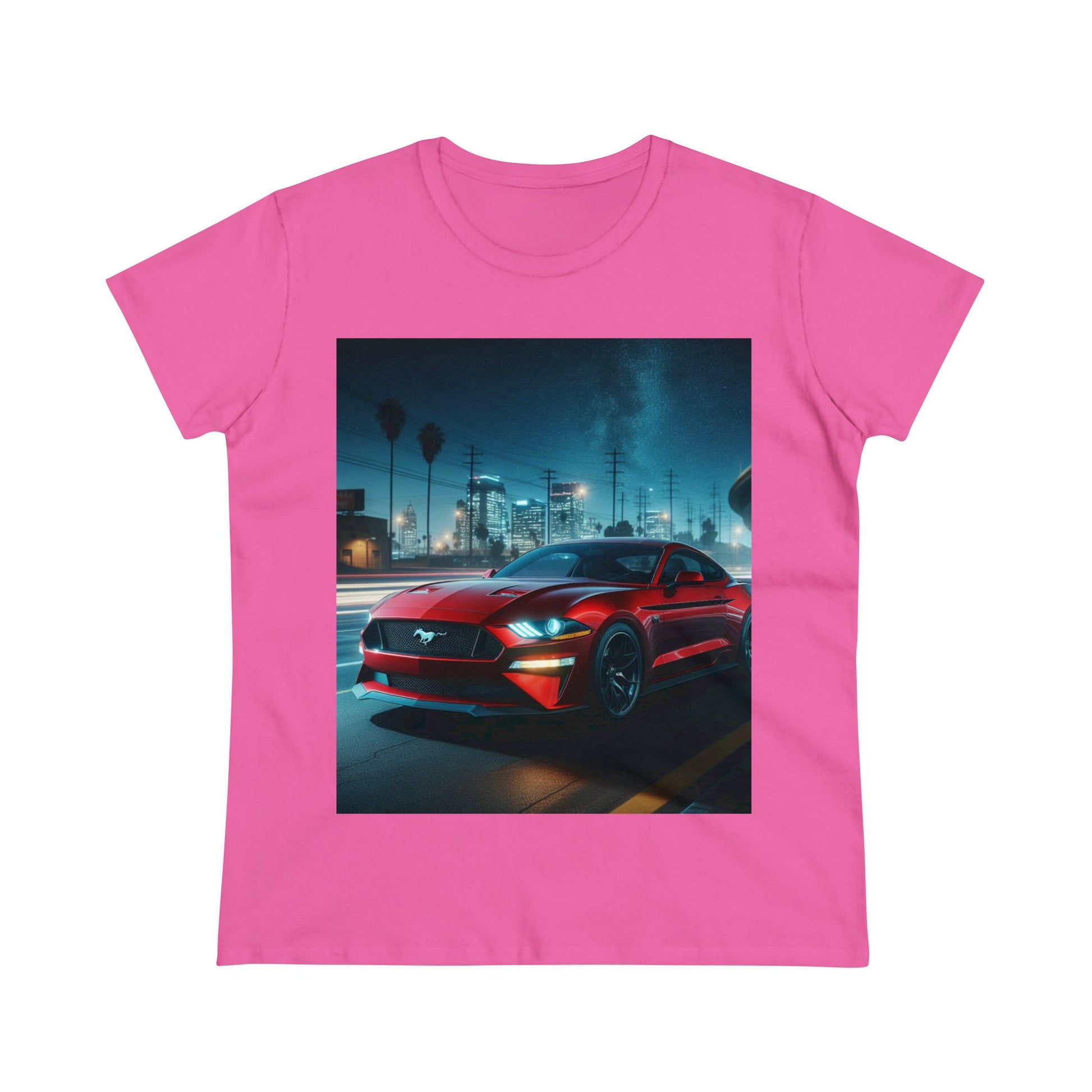 Red Mustang T-Shirt T-Shirt Printify Azalea S