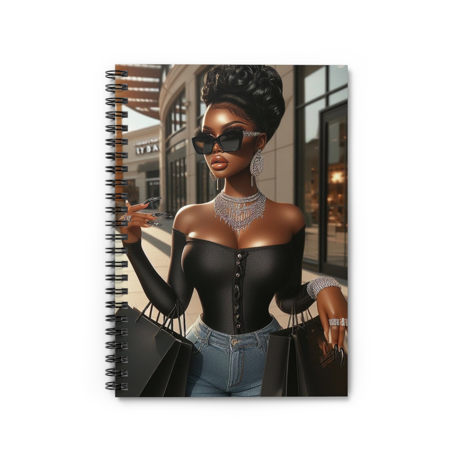 Let's Shop Spiral Notebook Paper products Printify One Size