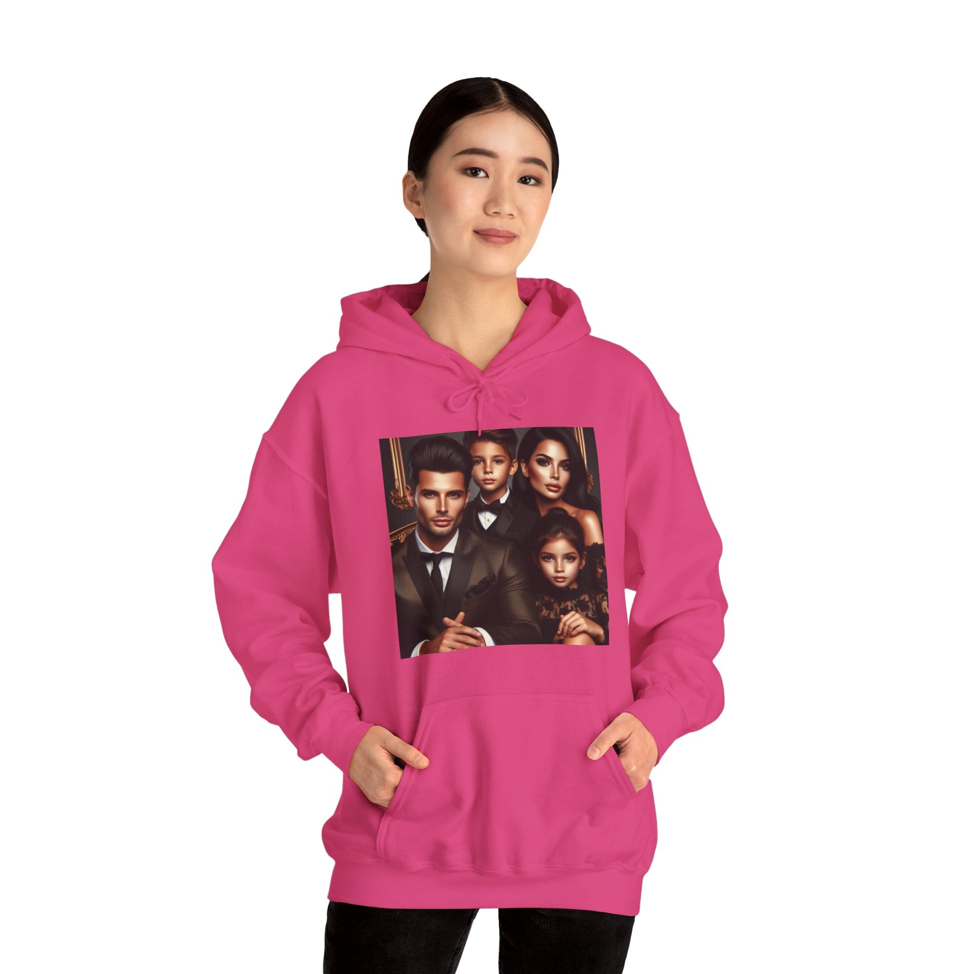 Family Portrait Hoodie Hoodie Printify