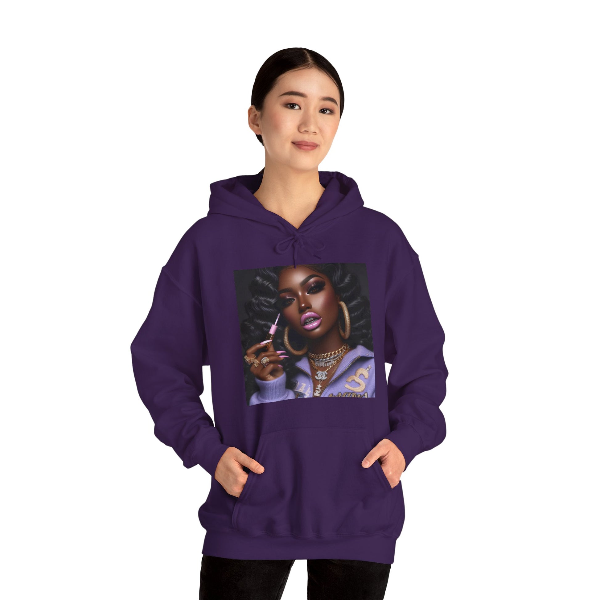 Gloss Up Hoodie Hoodie Printify