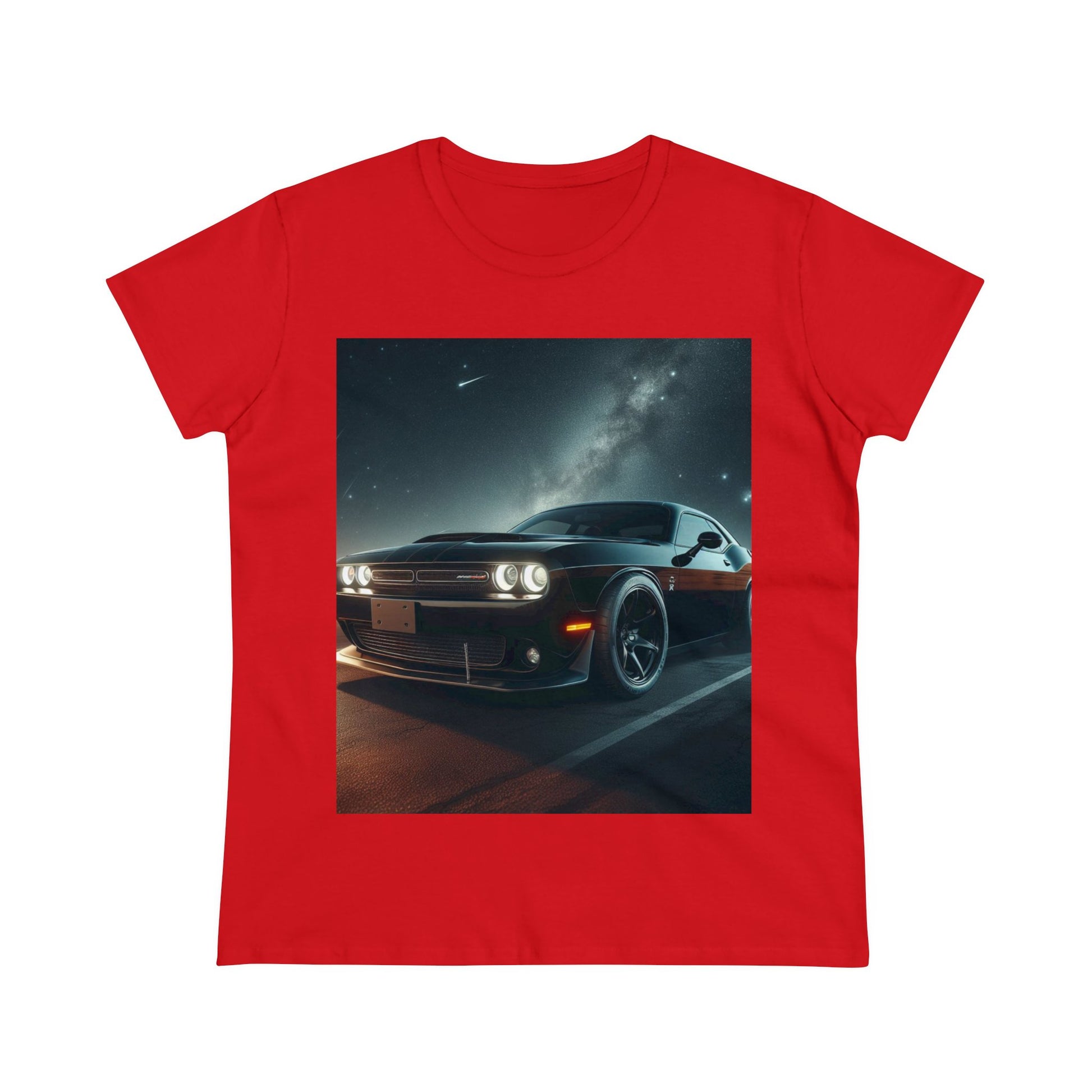 Black Challenger T-Shirt T-Shirt Printify Red S