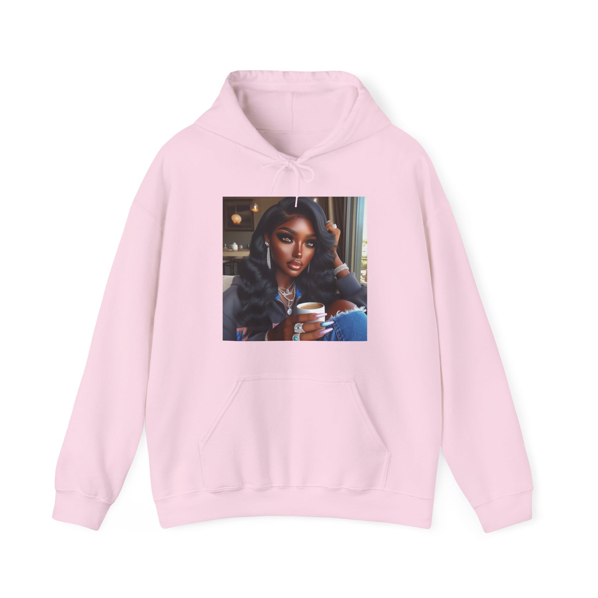Coffee Break Hoodie Hoodie Printify Light Pink S