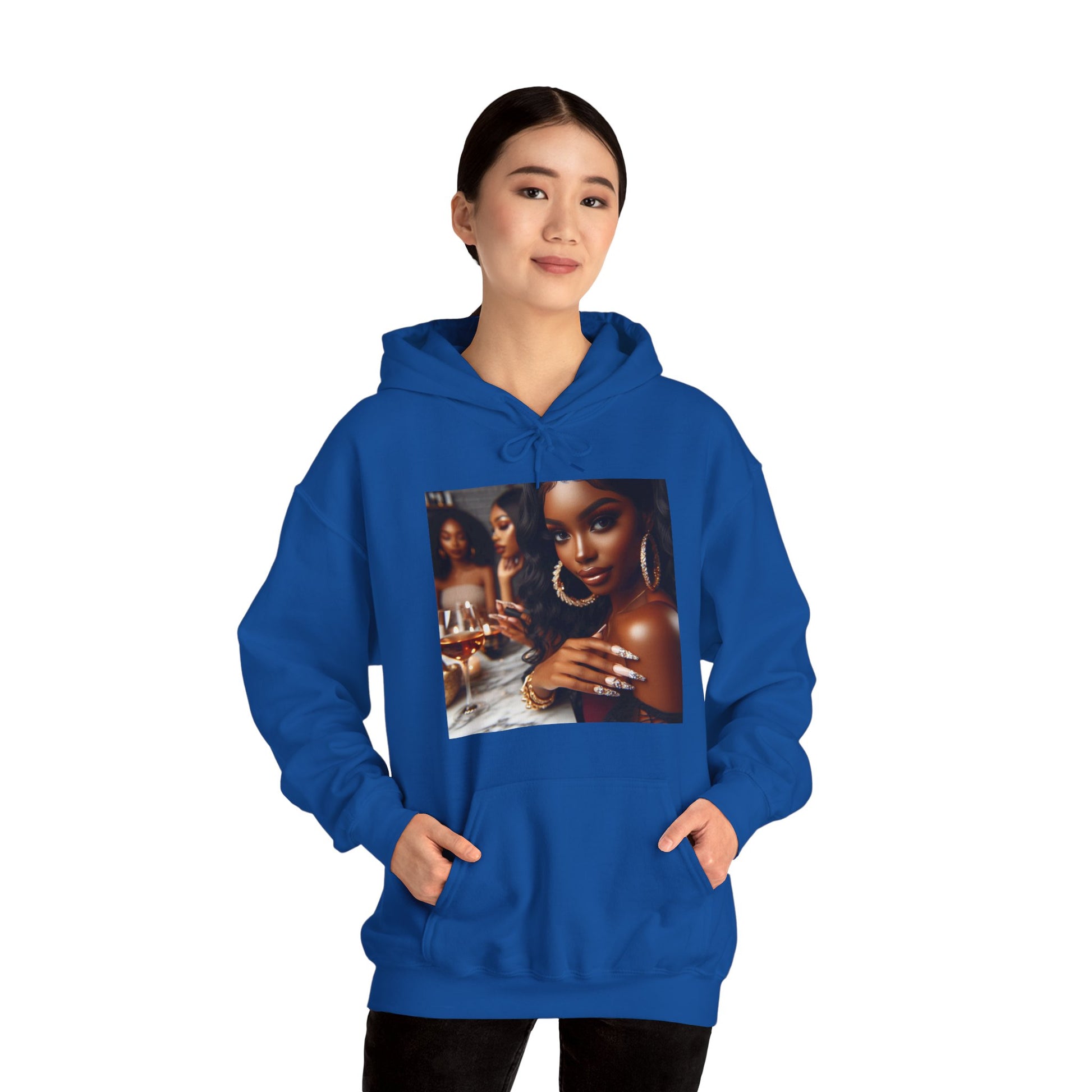 Wine Down Hoodie Hoodie Printify