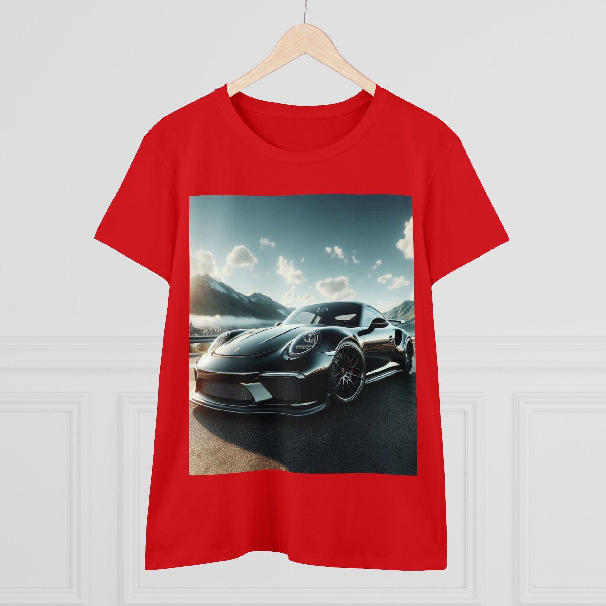 Black Porsche T-Shirt T-Shirt Printify