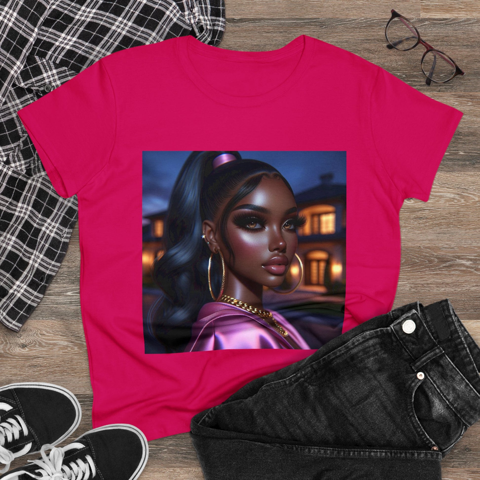 Pink at Night T-Shirt T-Shirt Printify