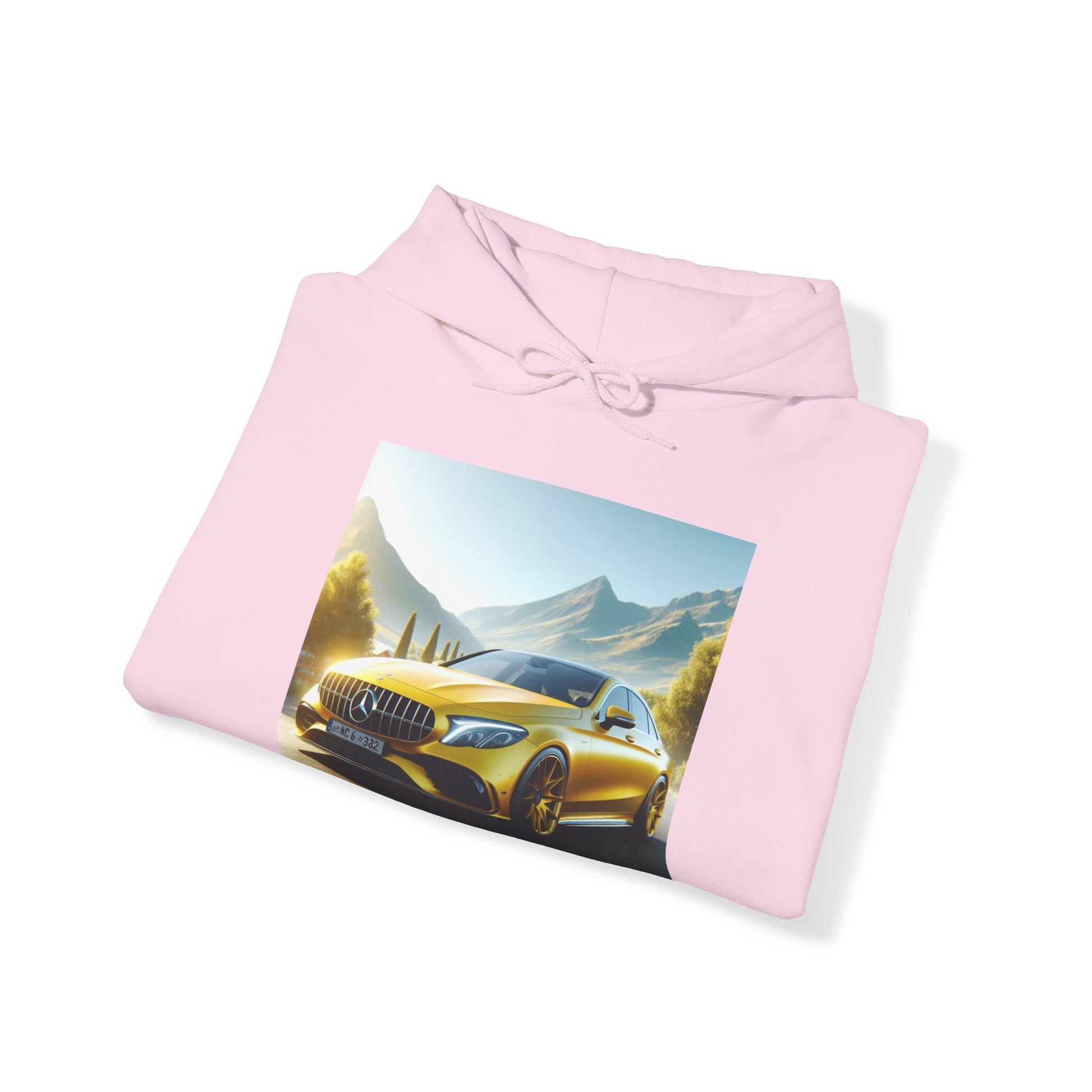 Yellow Mercedes Hoodie Hoodie Printify