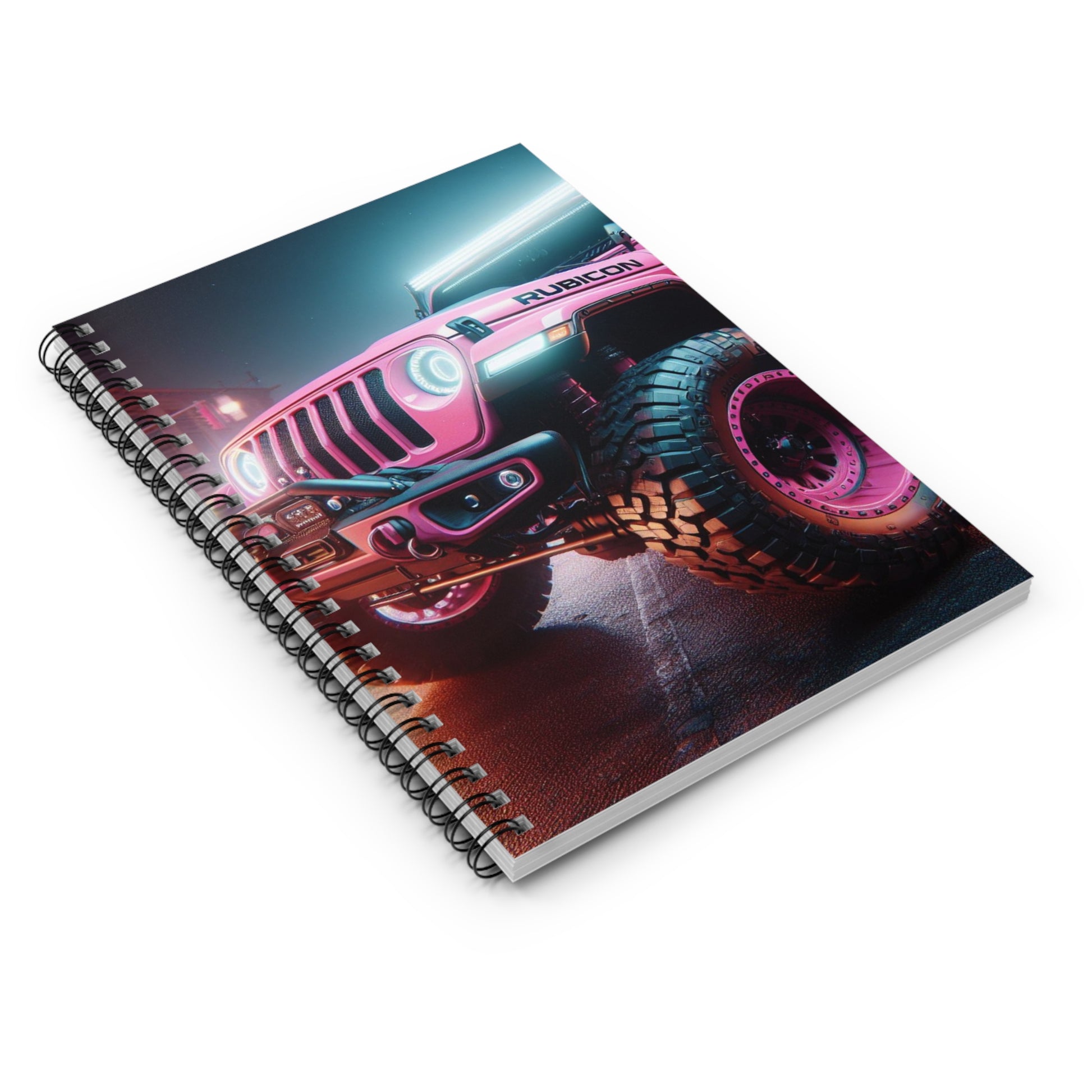 Pink Rubicon Spiral Notebook Paper products Printify