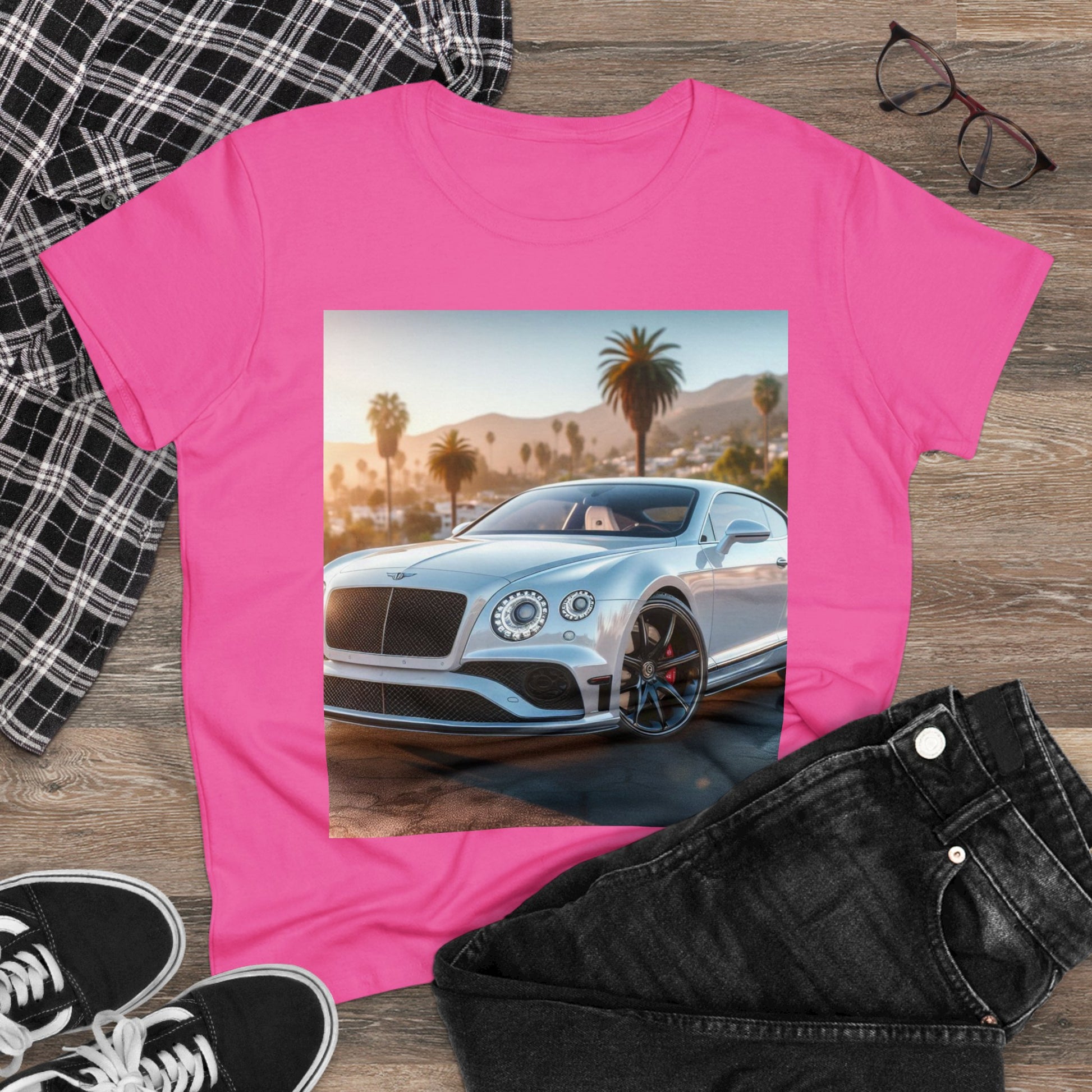 Silver Bentley T-Shirt T-Shirt Printify