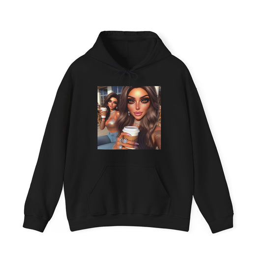 Coffee Baddies Hoodie Hoodie Printify Black S