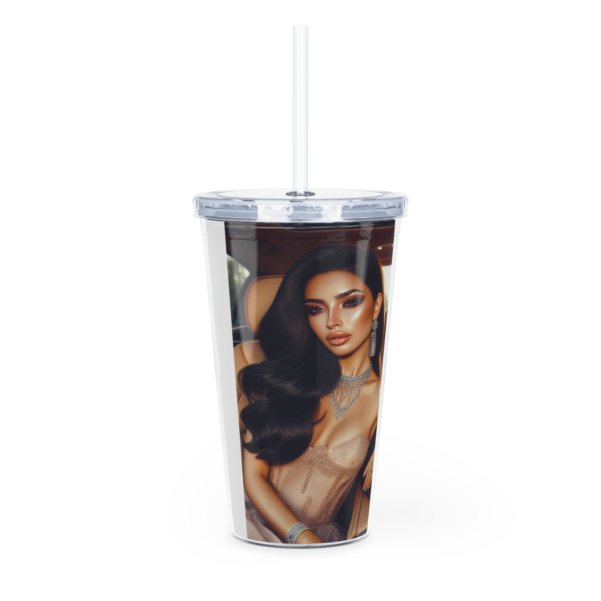 Elegant Drive Tumbler with Straw Mug Printify