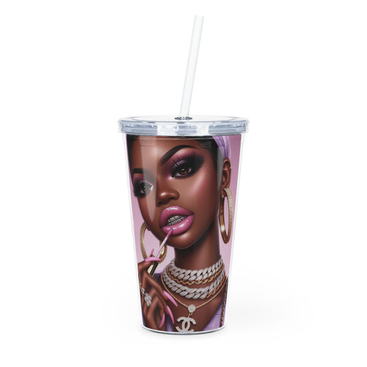 Gloss Up Tumbler with Straw Mug Printify 20oz Transparent