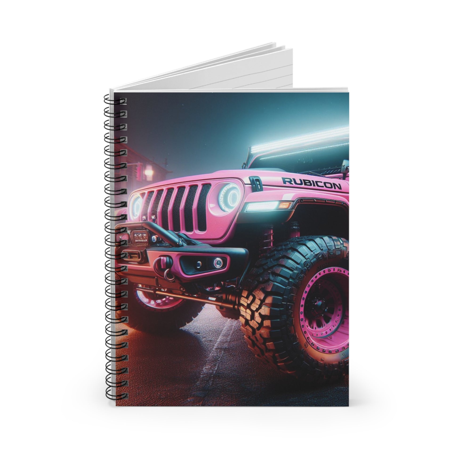 Pink Rubicon Spiral Notebook Paper products Printify