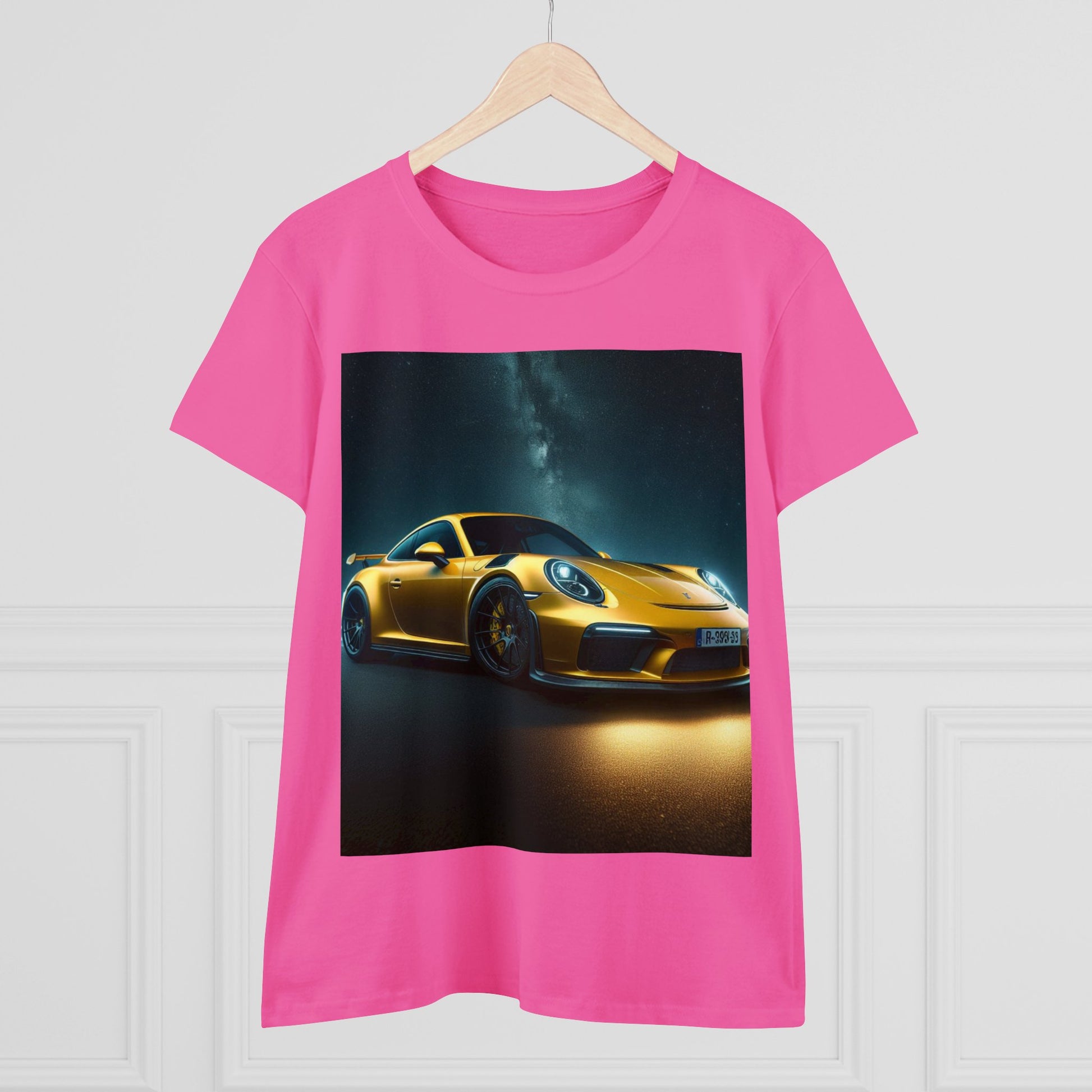 Yellow Porsche T-Shirt T-Shirt Printify