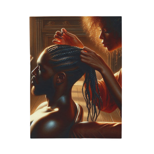 Braid My Hair Plush Blanket All Over Prints Printify 30" × 40"