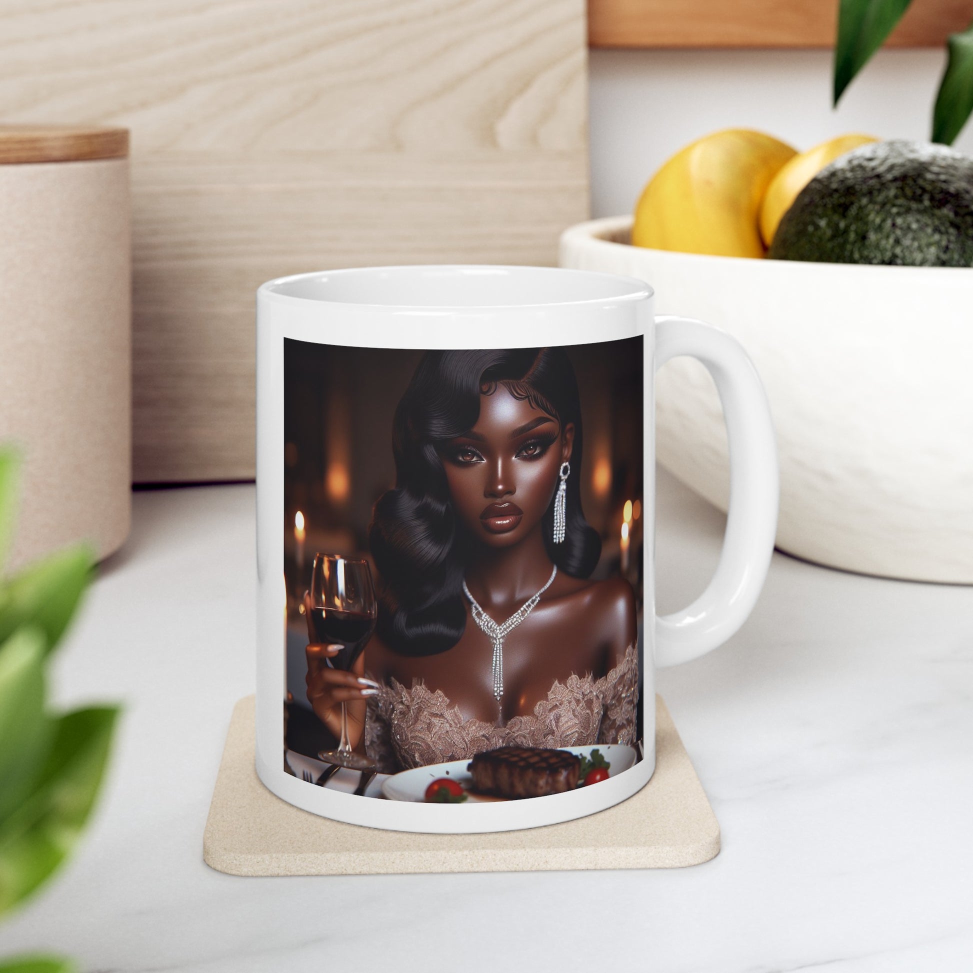 Elegant Meal Mug Mug Printify