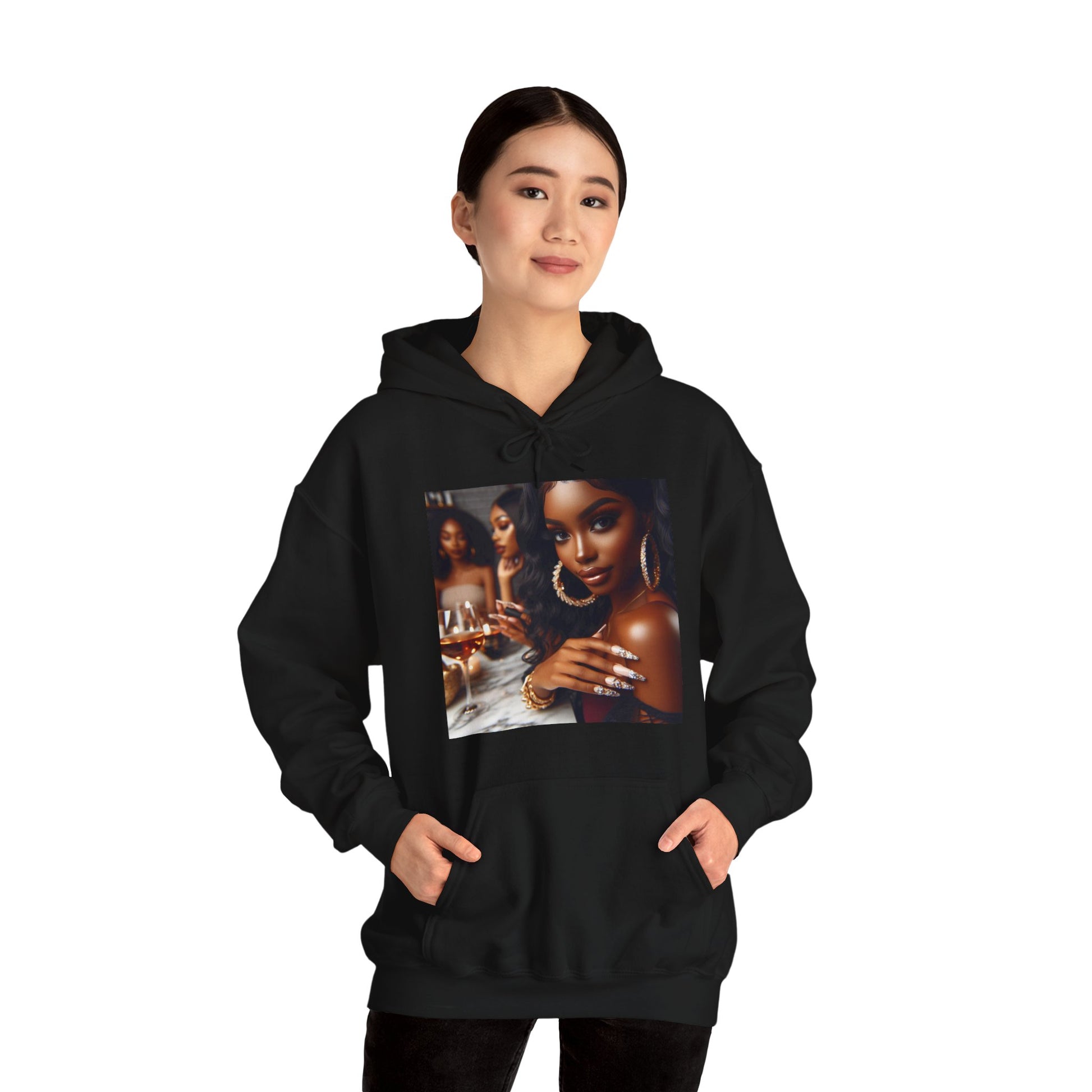 Wine Down Hoodie Hoodie Printify