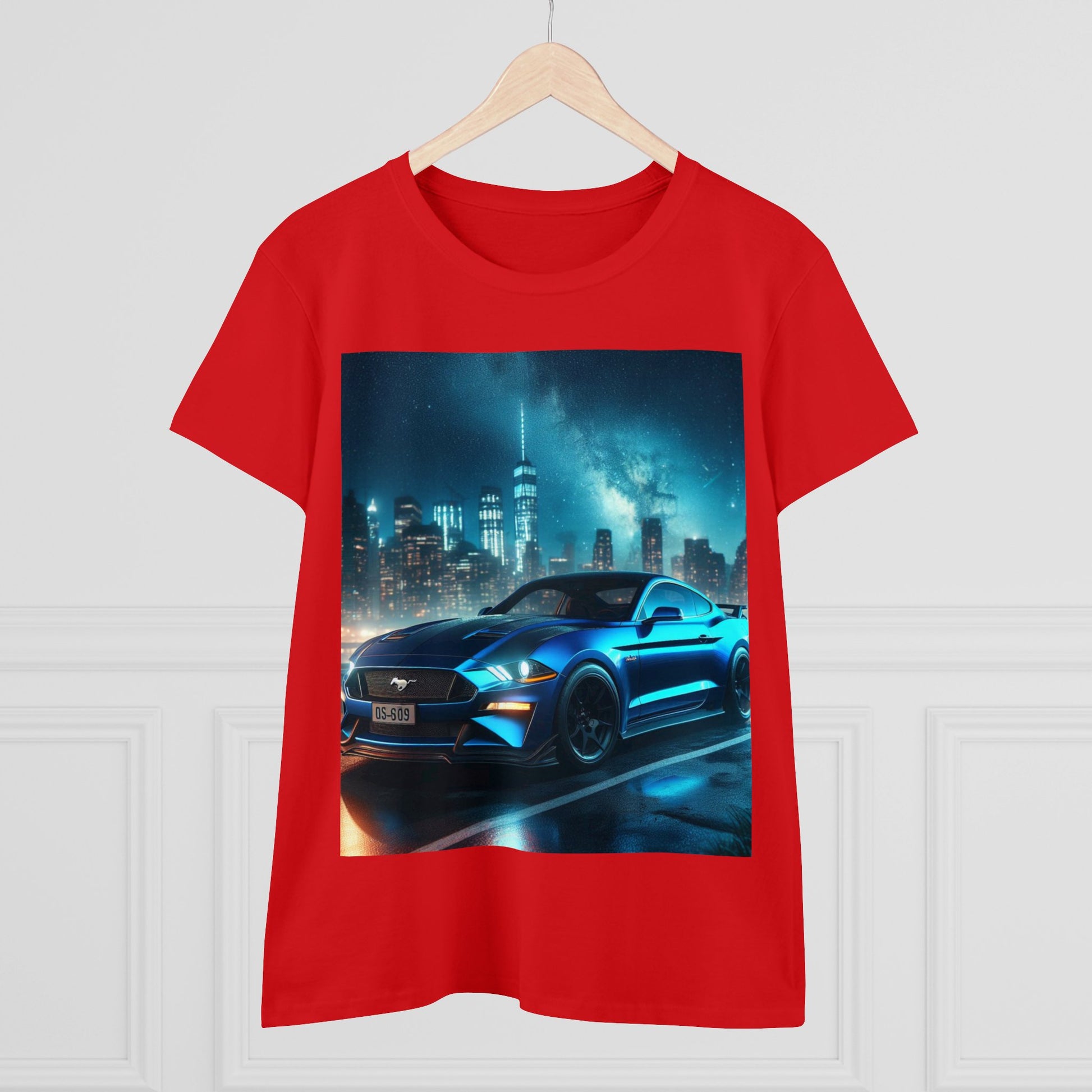 Blue Mustang T-Shirt T-Shirt Printify