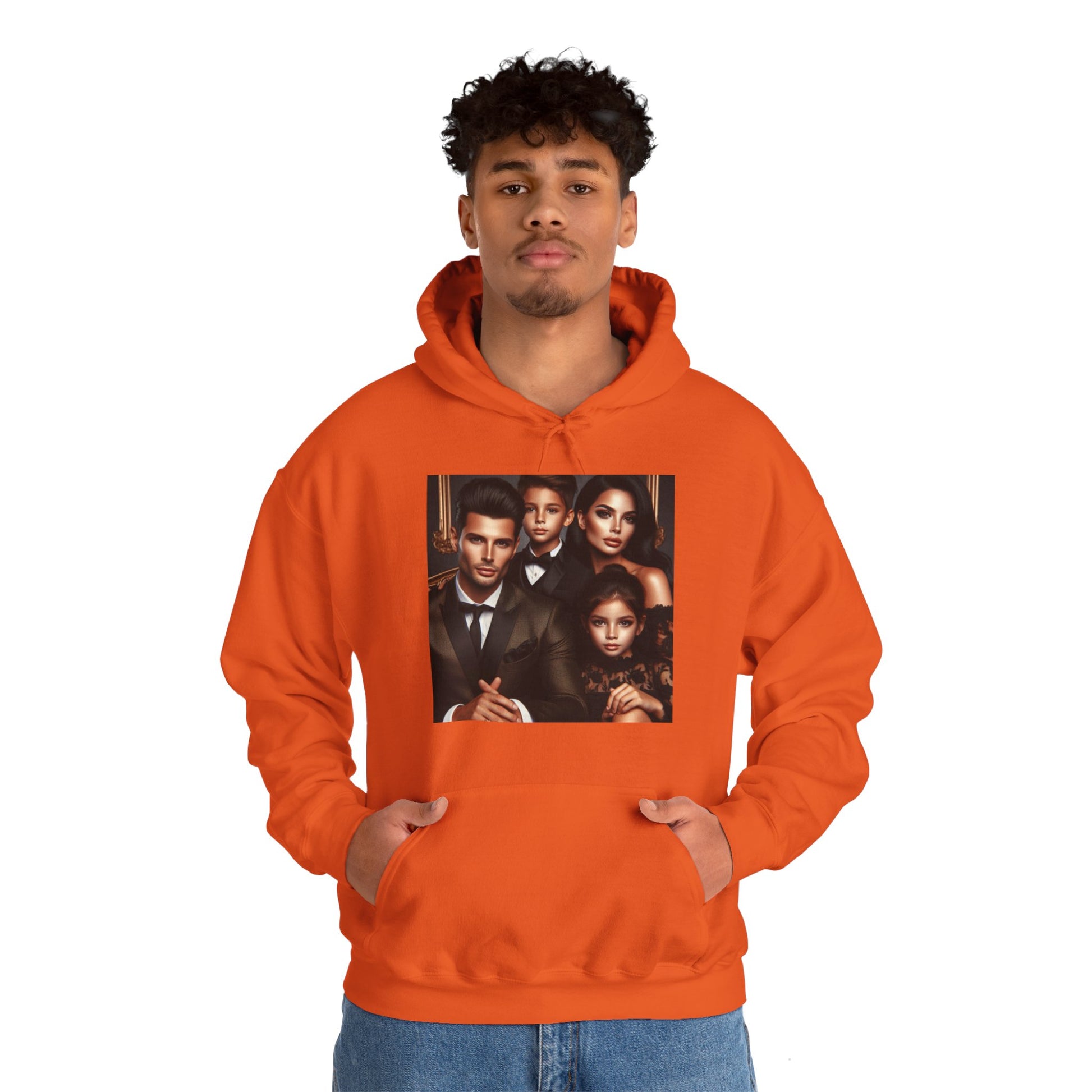 Family Portrait Hoodie Hoodie Printify