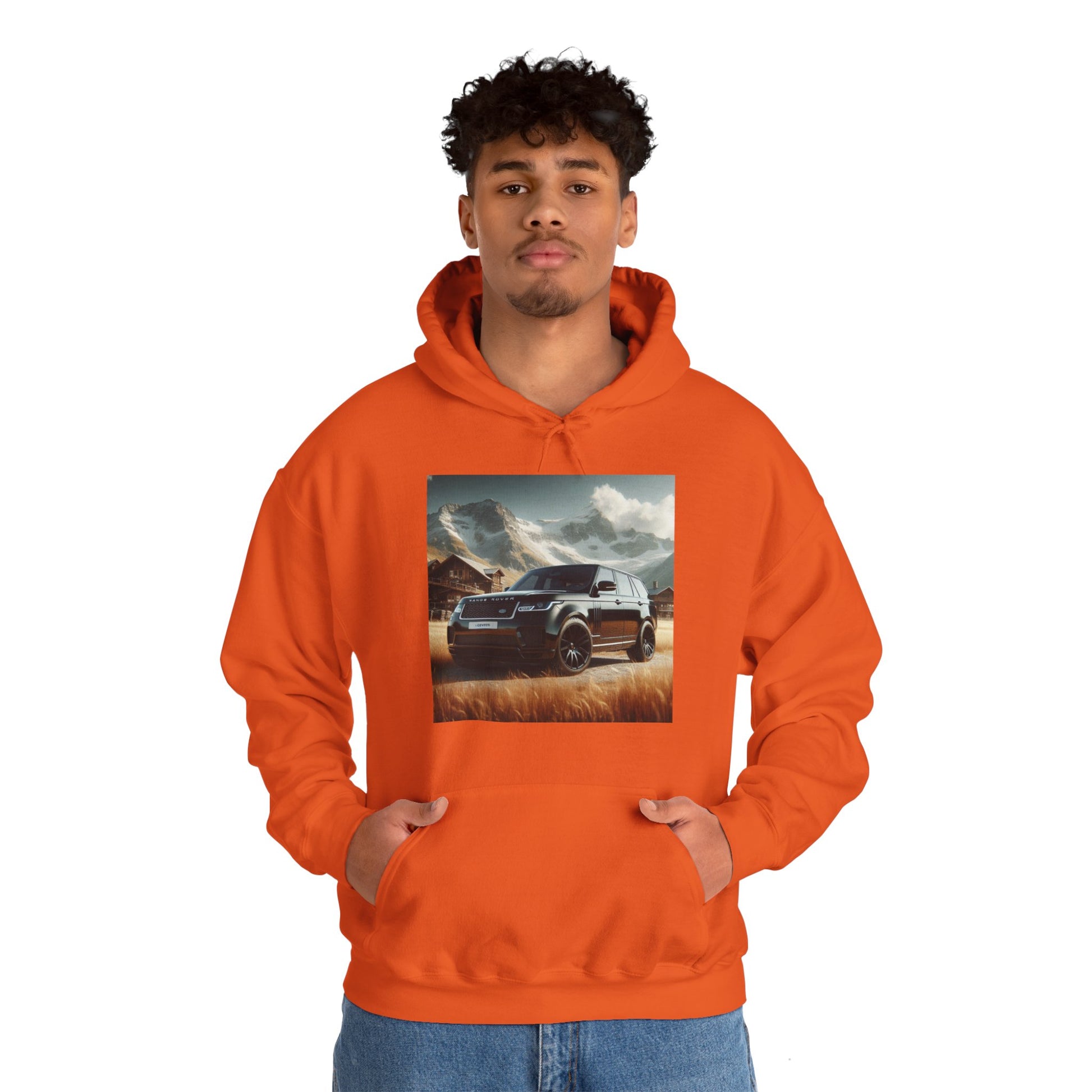 Black Range Rover Hoodie Hoodie Printify