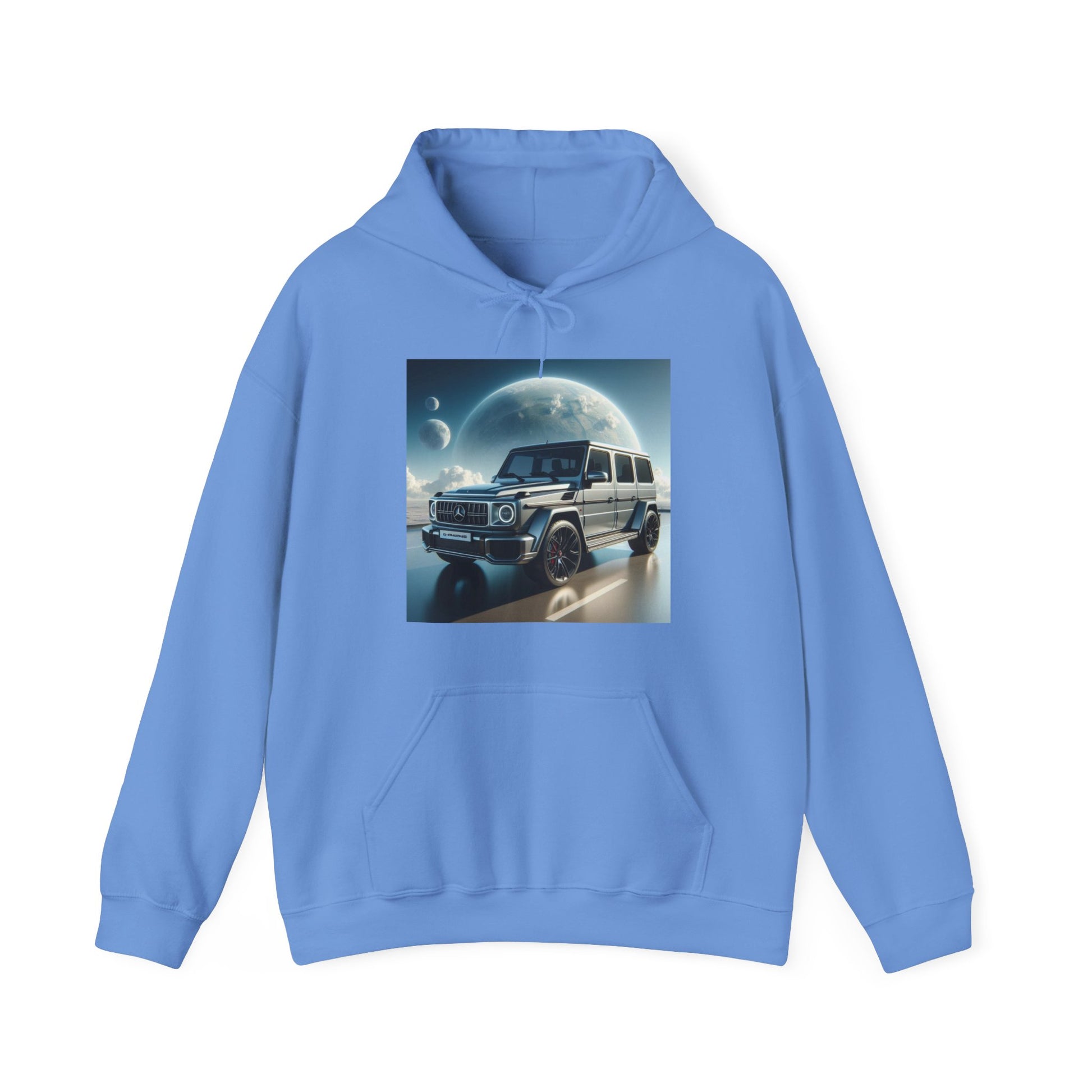 Silver G-Wagon Hoodie Hoodie Printify Carolina Blue S