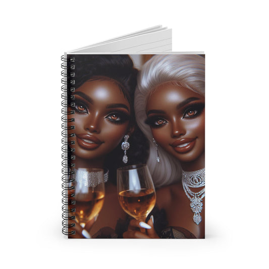 Cheers Spiral Notebook Paper products Printify