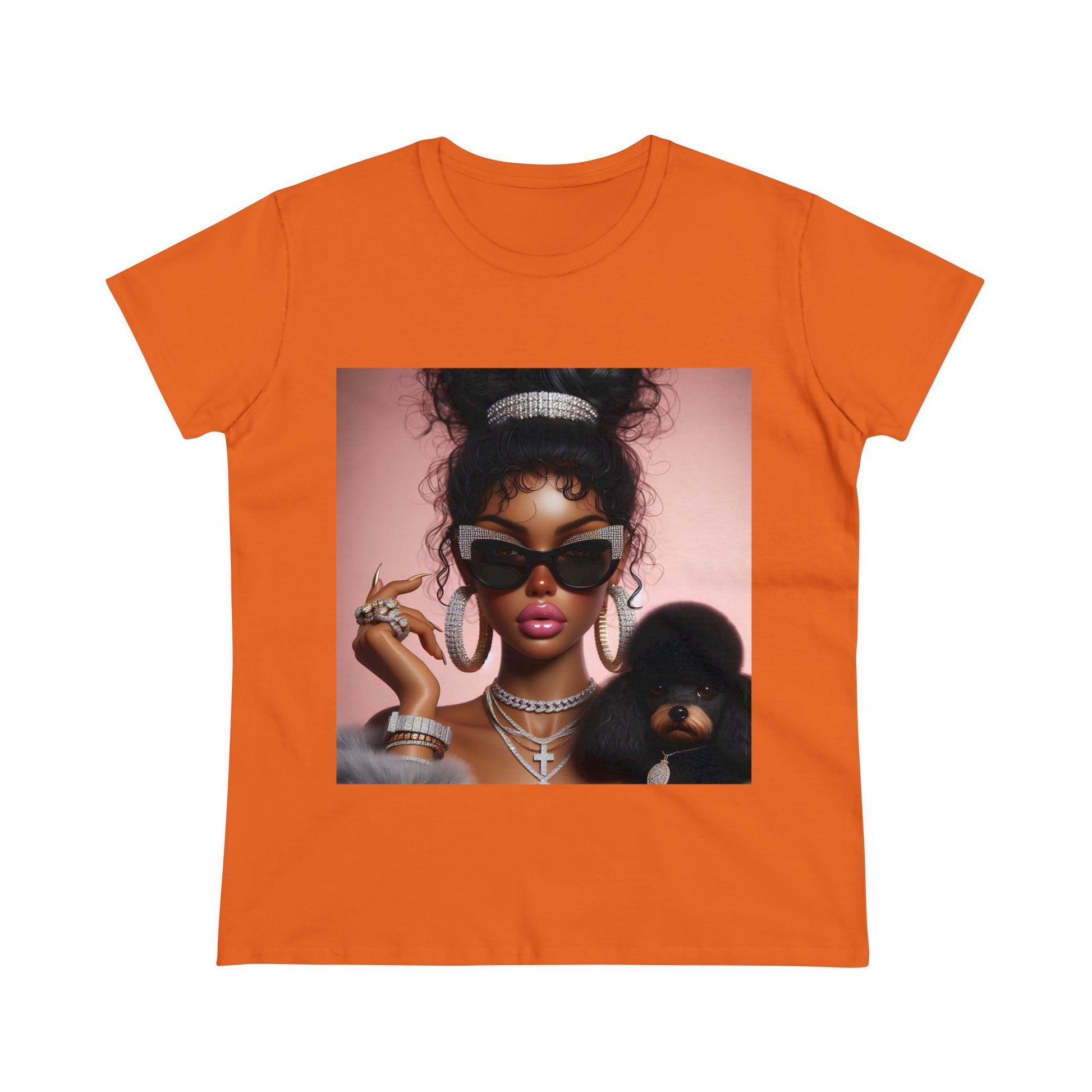 My Dog and I T-Shirt T-Shirt Printify Orange S