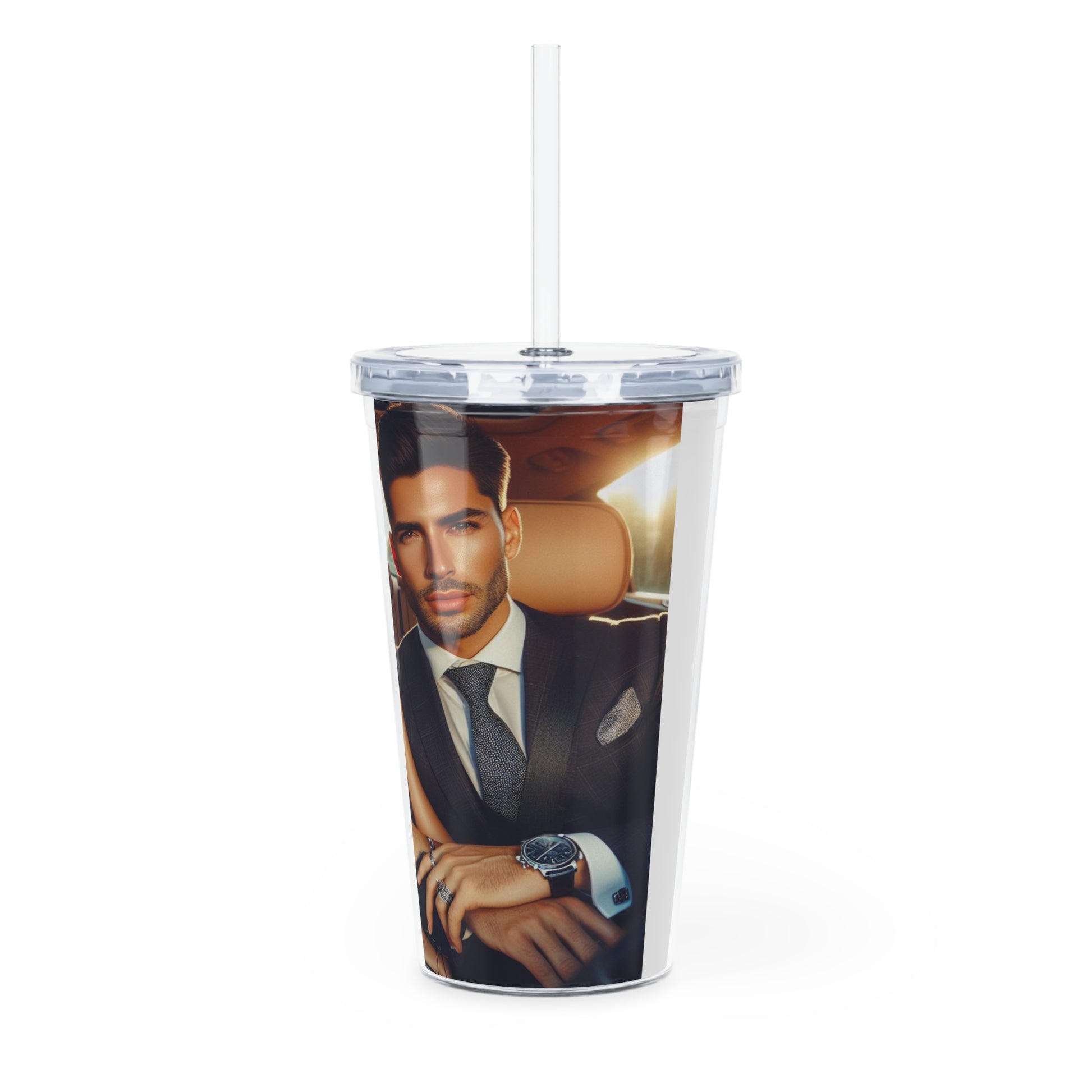 Elegant Drive Tumbler with Straw Mug Printify