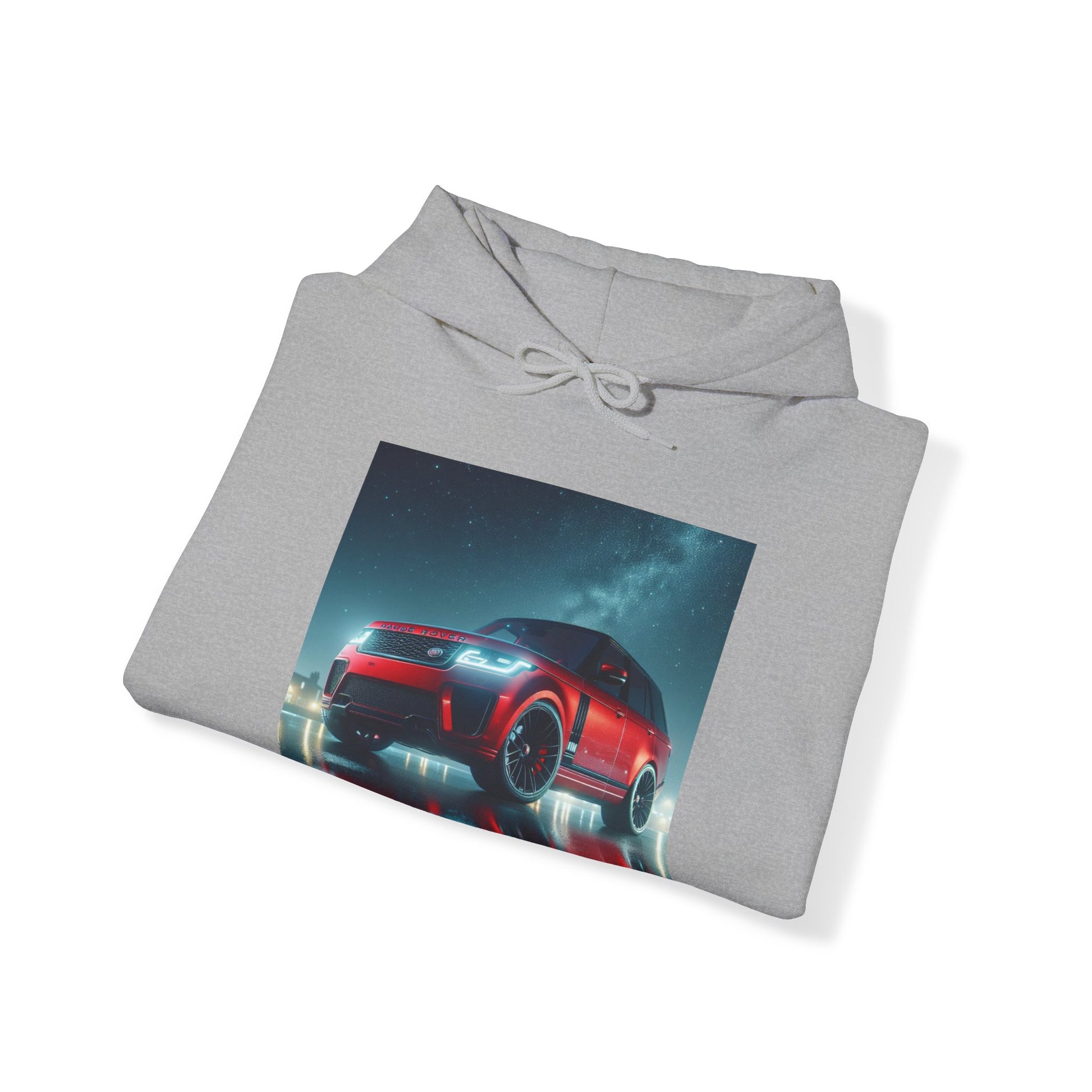 Red Range Rover Hoodie Hoodie Printify