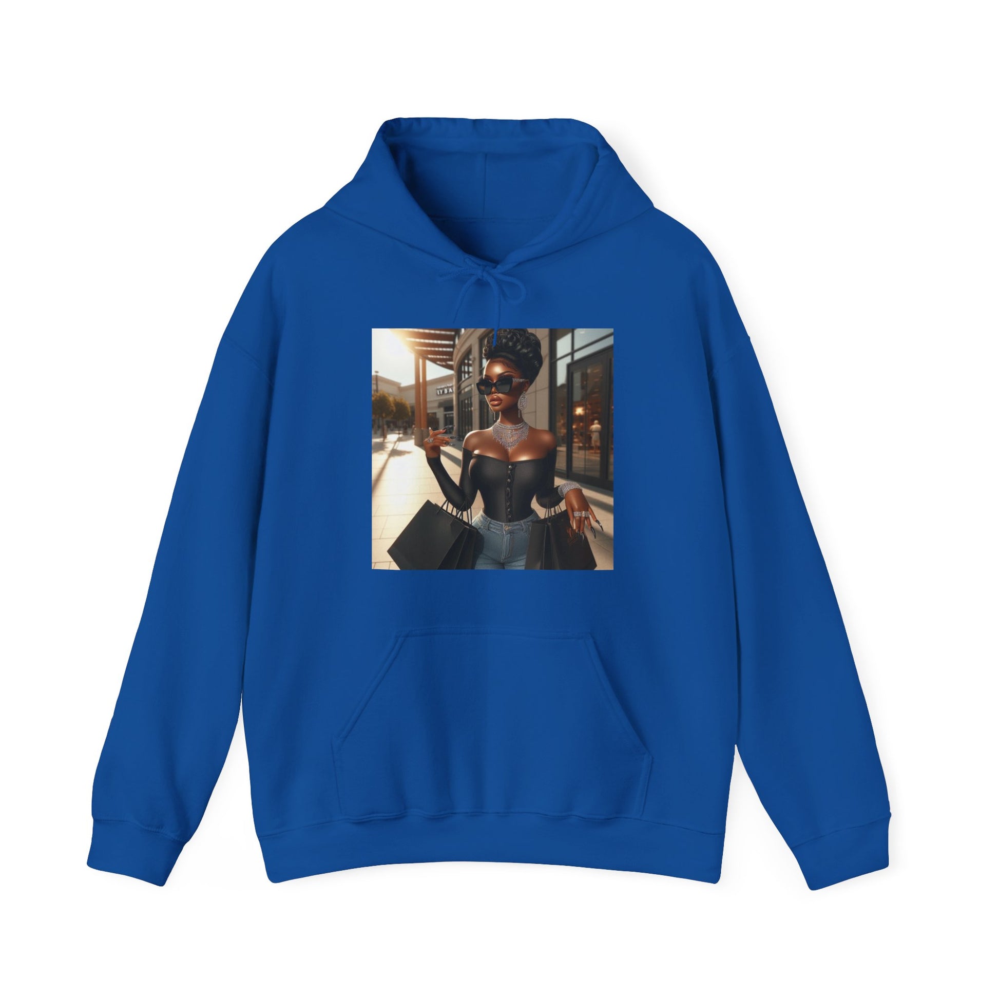 Let's Shop Hoodie Hoodie Printify Royal S